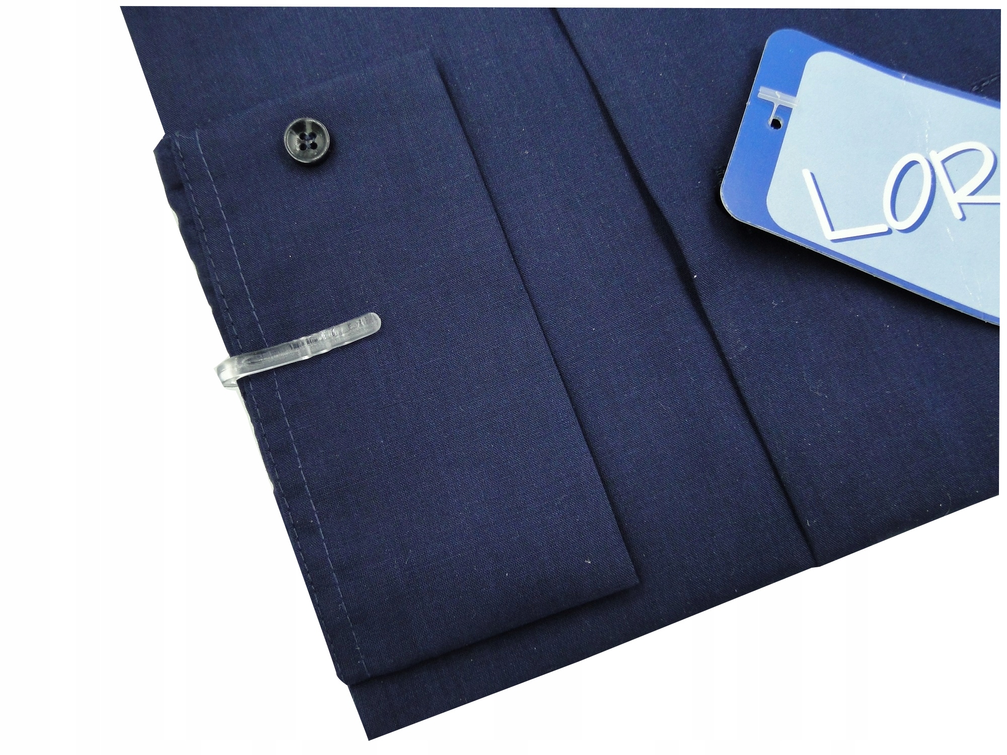 Koszula chłopięca wizytowa granatowa długi rękaw 152 Rękaw długi rękaw