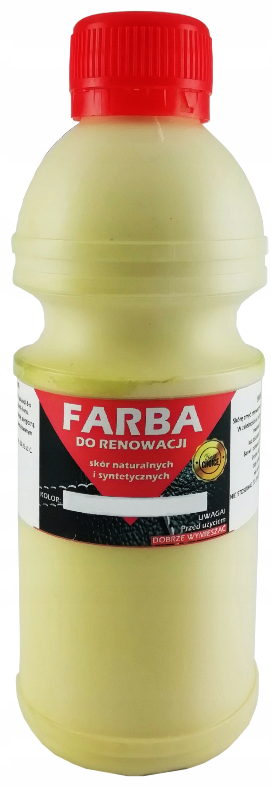 Farba Do Renowacji Skóry Tapicerki Kremowy 200ml