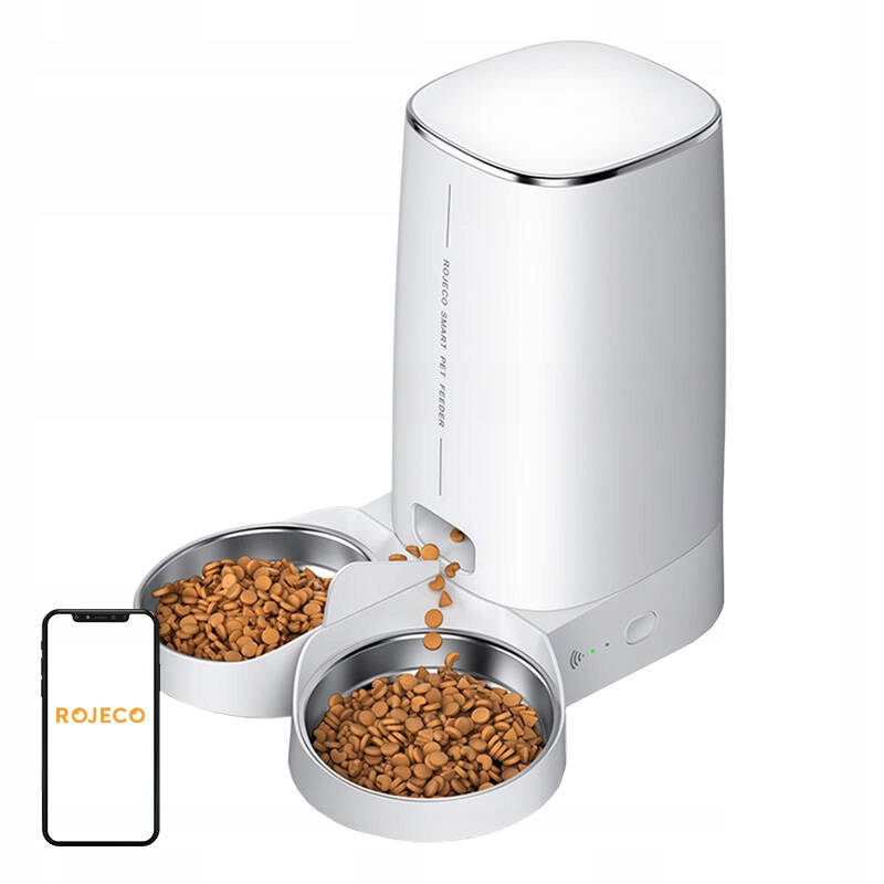 Levně Chytrý dávkovač krmiva Rojeco 4L Automatic Pet Feeder WiFi Version vit