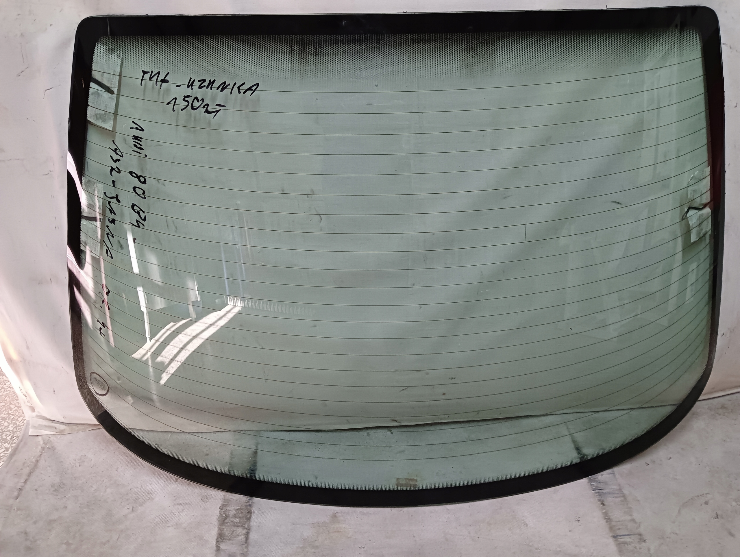 SZYBA TYLNA AUDI 80 B4 AS2- JASNA ORYGINAŁ