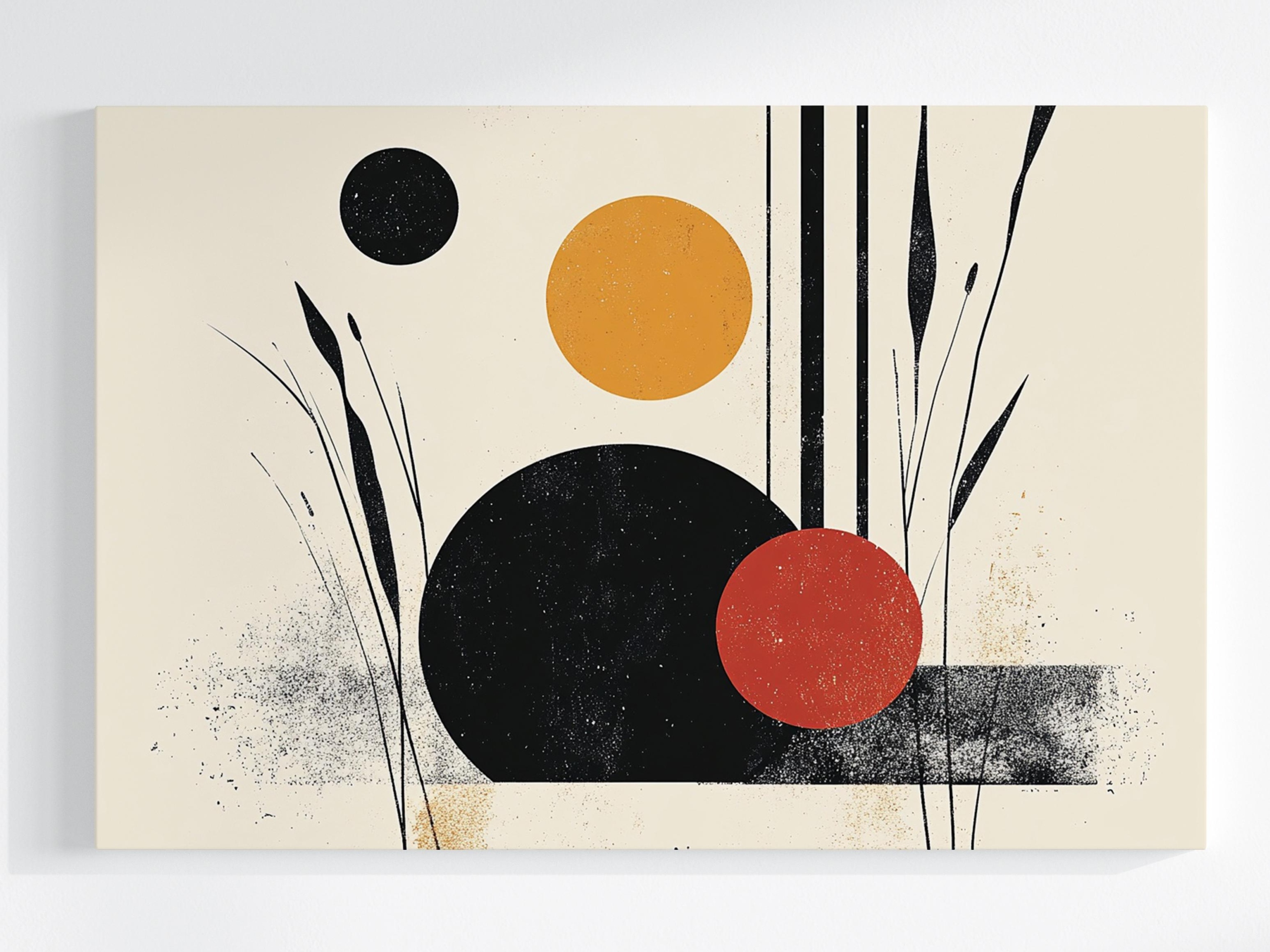 Obraz Na Plátně Canvas Grafika Geometrie Bauhaus Wabi-sabi Koło 120x80
