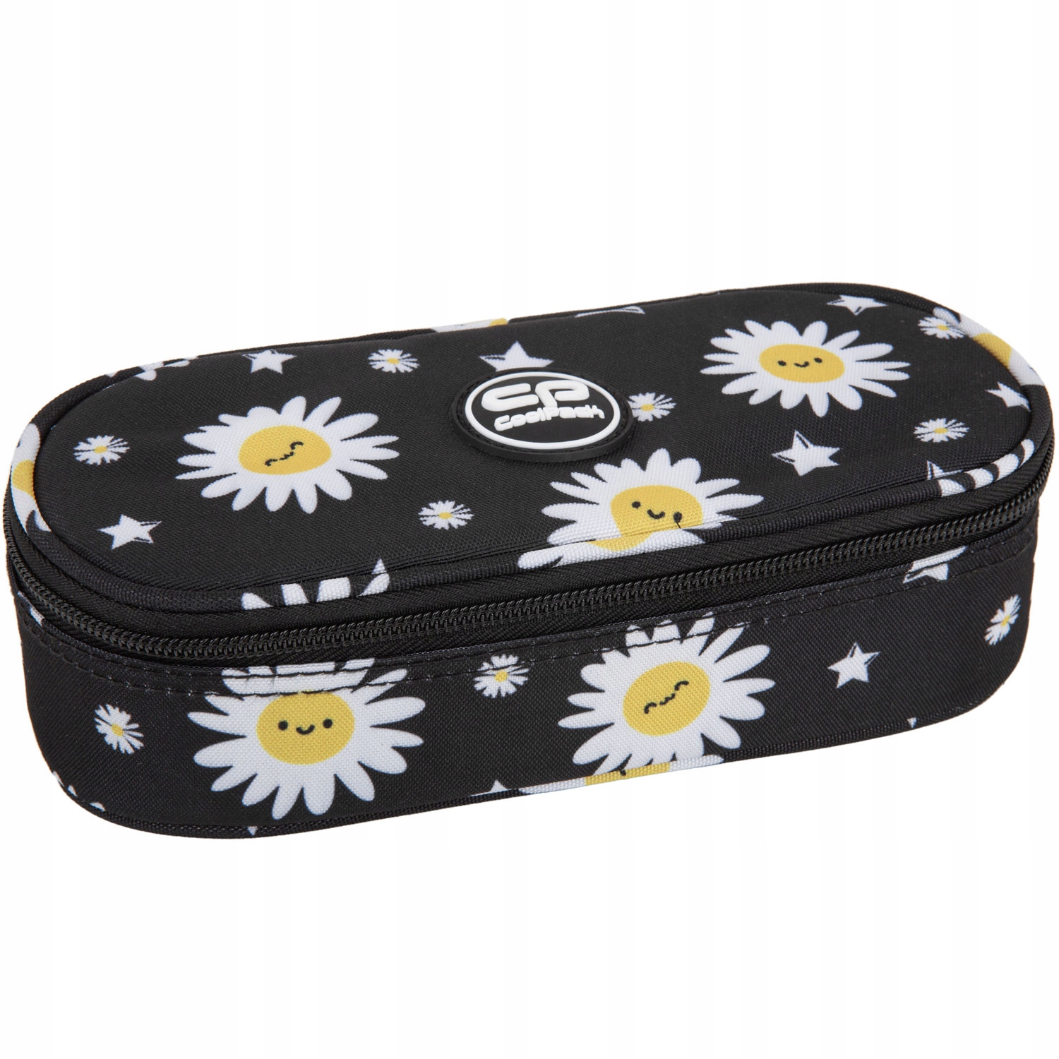 PIÓRNIK SASZETKA TUBA CZARNA USZTYWNIONA W KWIATY KWIATKI DLA DZIEWCZYNKI EAN (GTIN) 5903686390364