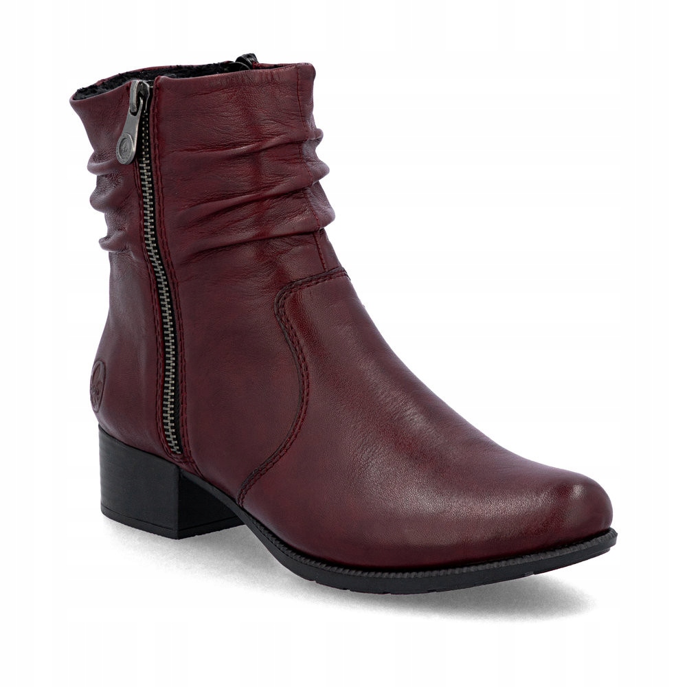 Rieker 78656 Burgundy Leather Pohodlné vel. 38