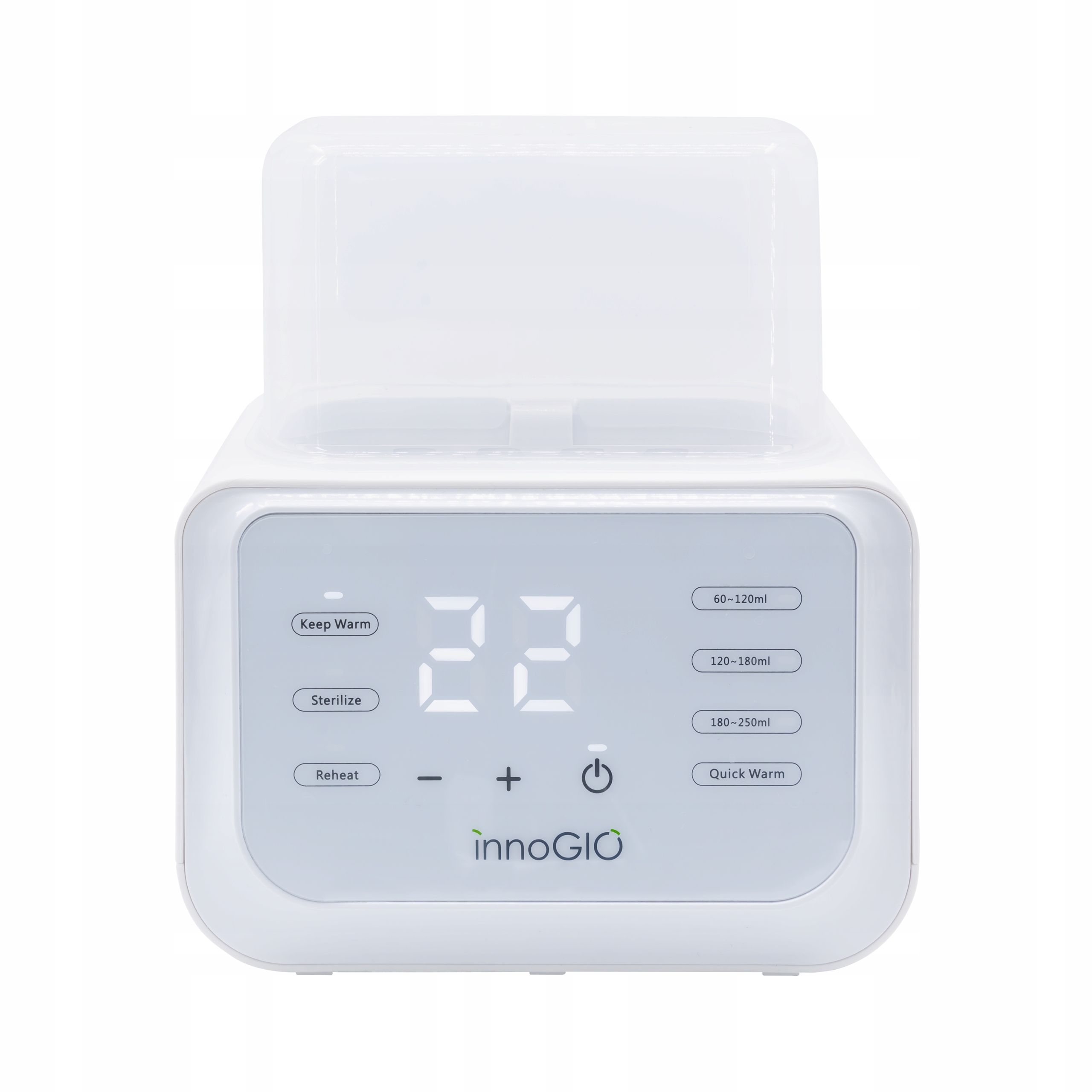 Podwójny podgrzewacz do butelek i sterylizator InnoGIO GIOwarm Fast Duon Marka InnoGIO