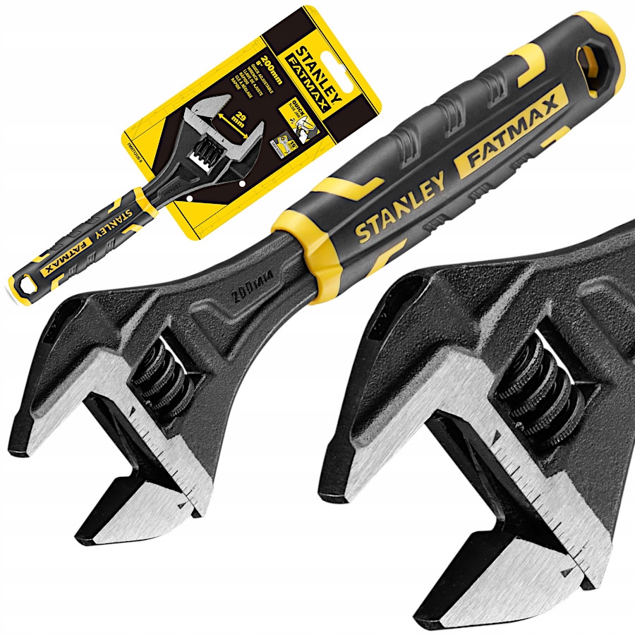Klucz nastawny 200 mm 8" Stanley FatMax FMHT13126-0 szwedzki francuski stal