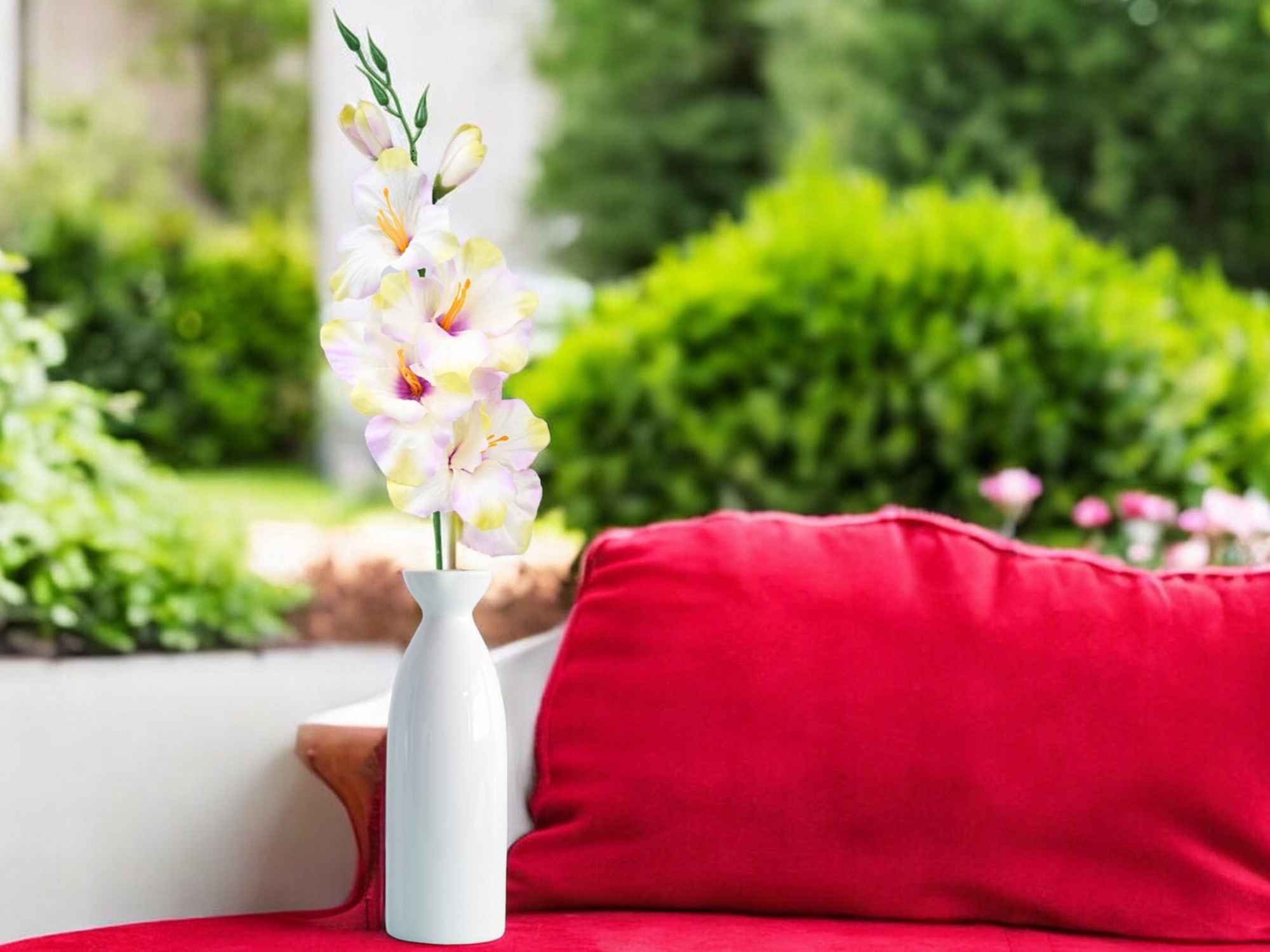 SZTUCZNY KWIAT MIECZYK 53CM DEKORACJA POJEDYNCZY PIK OZDOBA STROIK FLORET Rodzaj galązki