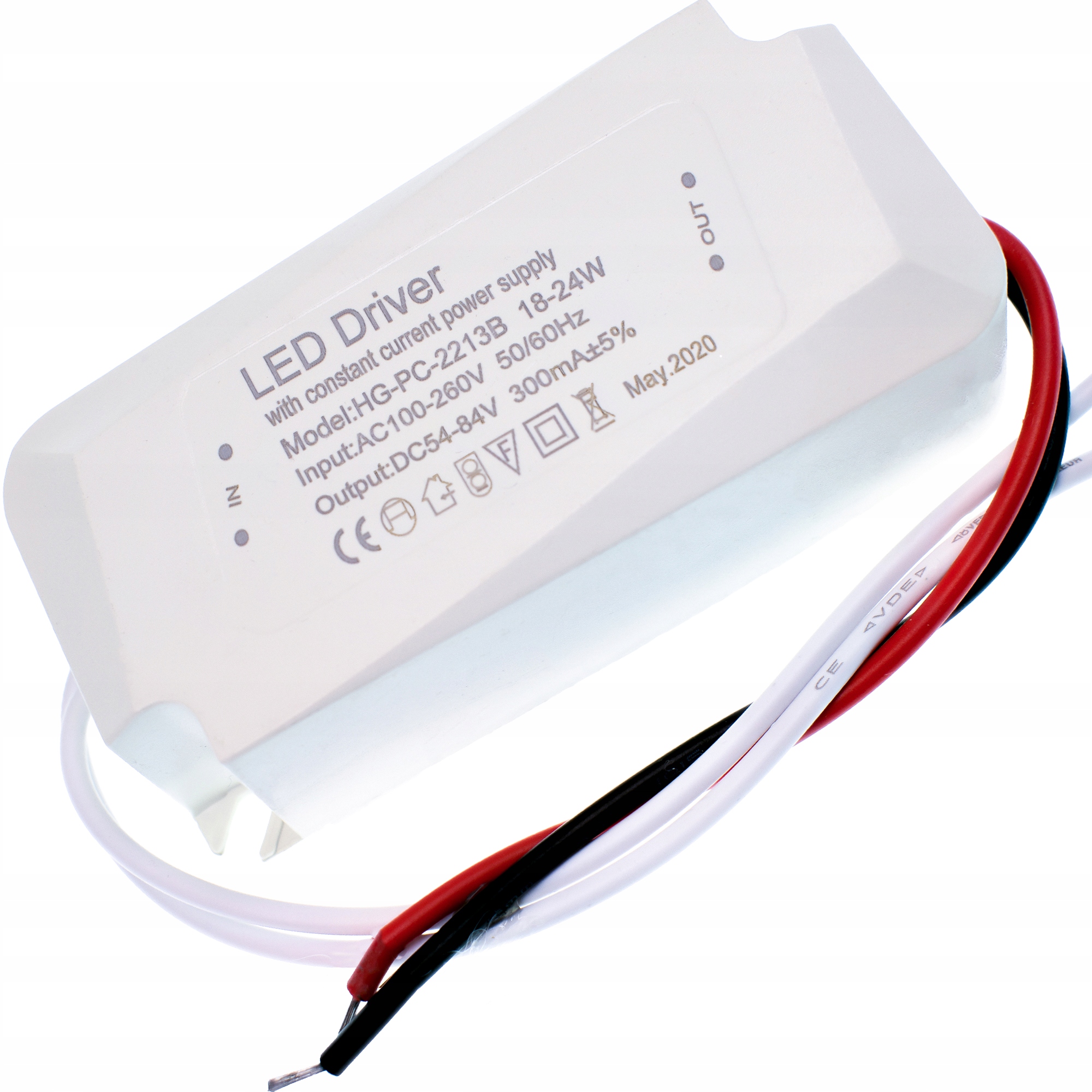 

Driver Led 24W 300mA 54 - 85V zasilacz 18 - 24W