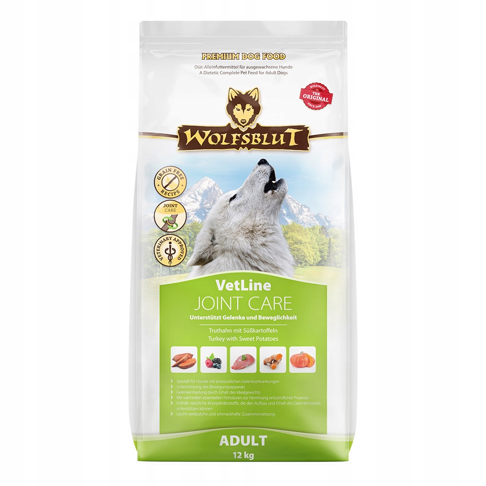 Wolfsblut Dog VetLine Joint Care krůta a batáty 12kg