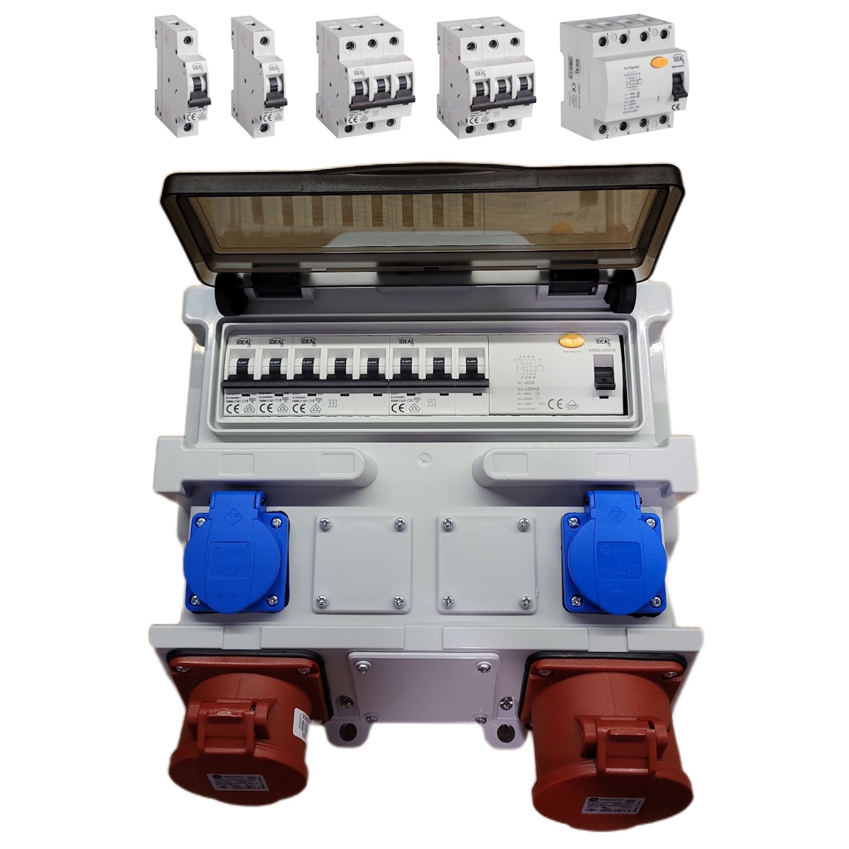 Elektrický přenosný stavební rozvaděč Rbs N1632WR 2x230V 16A 32A