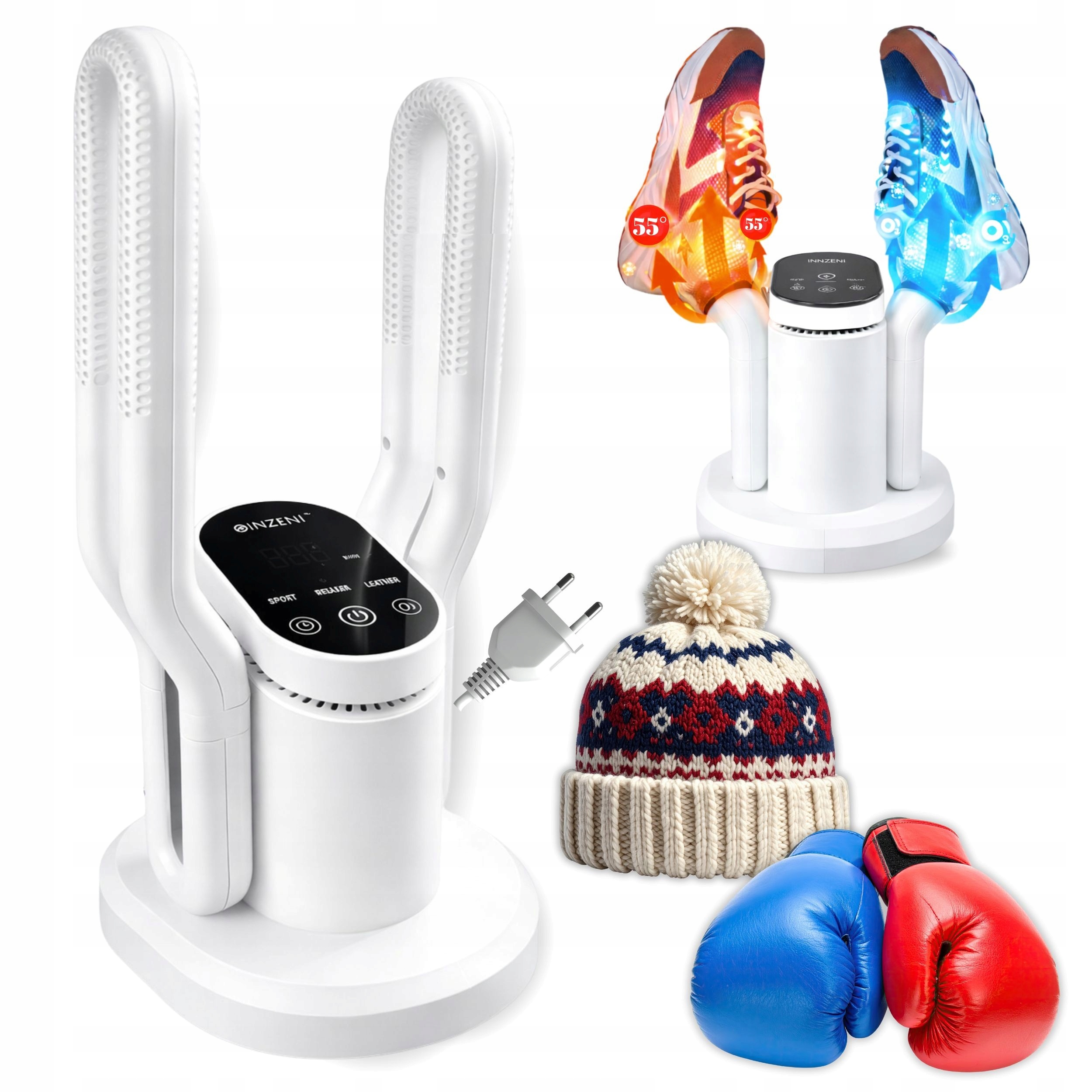 Sušička na boty, rukavice apod. s ozonátorem 100 W bílá Inzeni