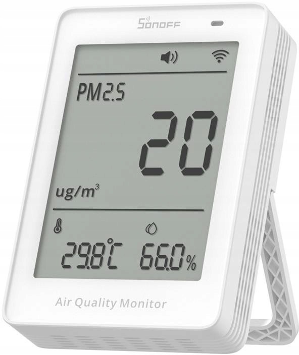 Měřič kvality vzduchu WiFi LCD Sonoff AirGuard PM2.5 SAWF-07P
