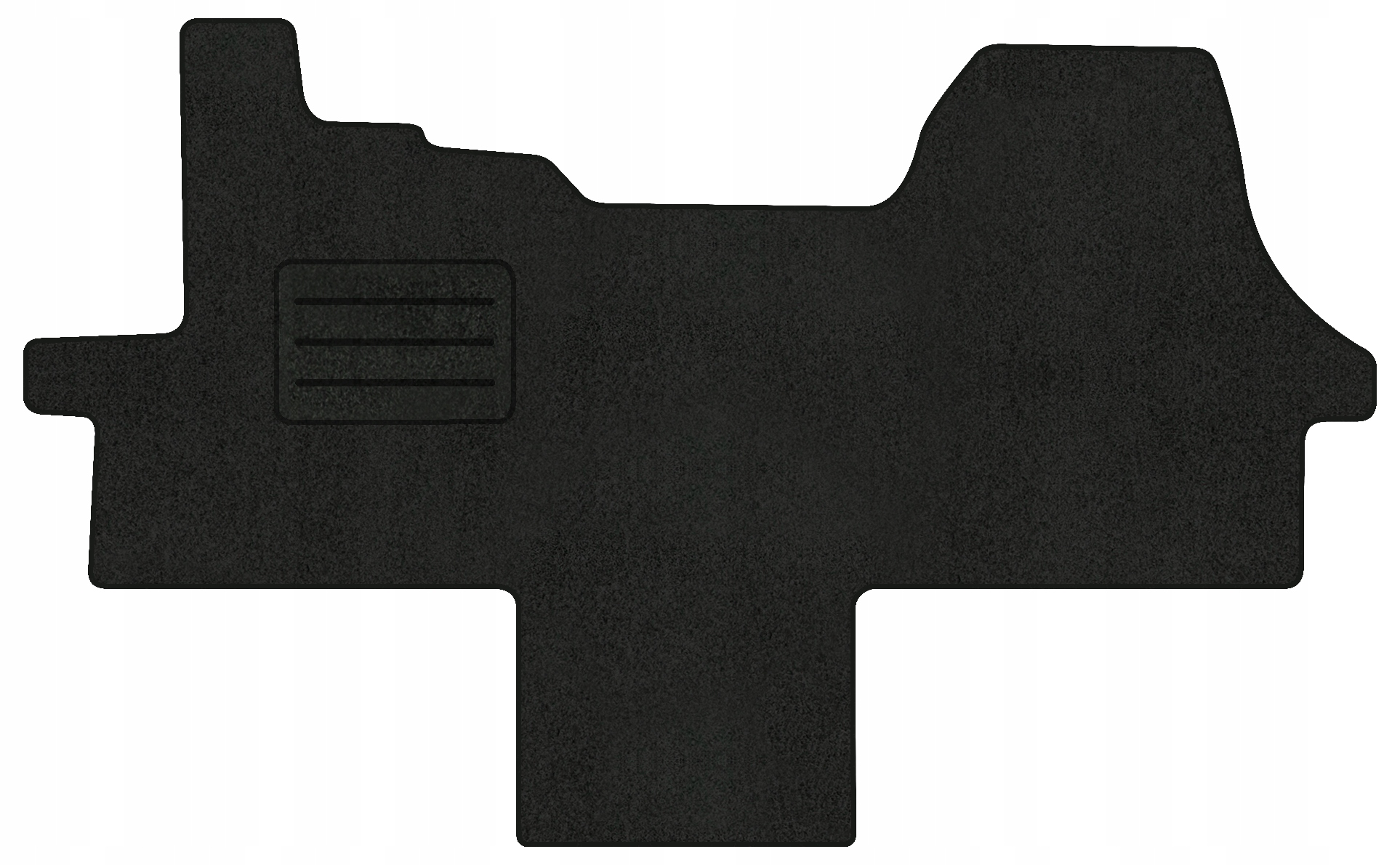 Velurové koberce Lux pro Citroen Jumper II (od roku 2006) Komplet Černé