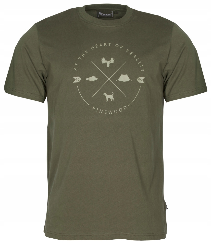 T-shirt Pinewood Finnveden Trail 5321 Zielony -s
