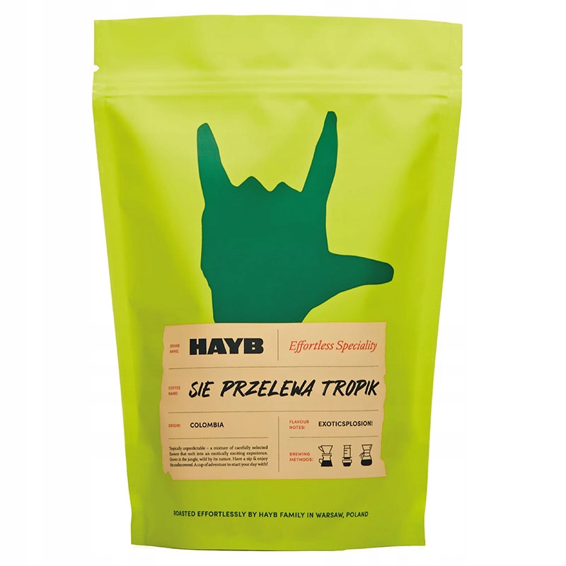 Kawa ziarnista Hayb Się Przelewa Tropik 1000 g