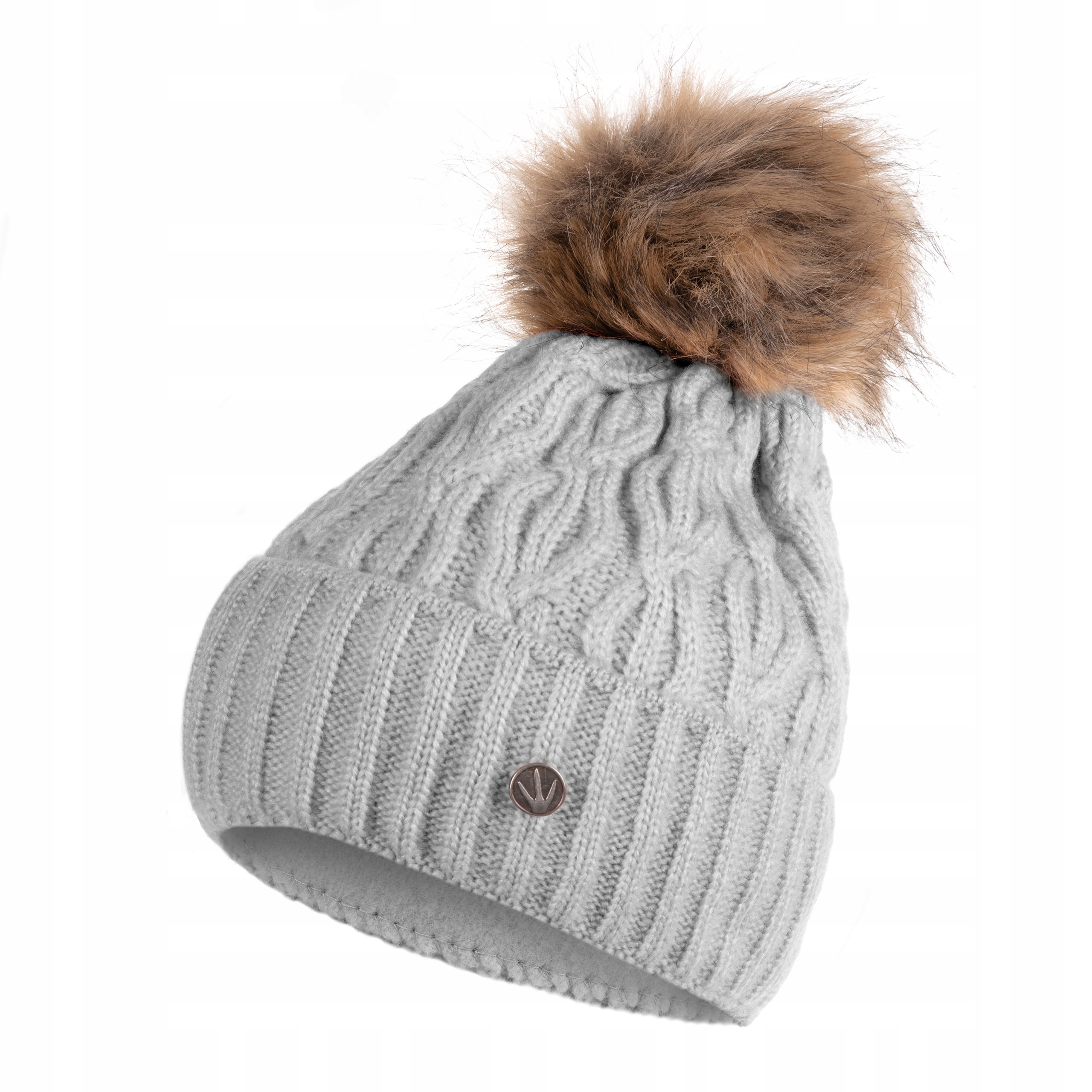 

Czapka Damska Zimowa Z Pomponem Polar Wywijana