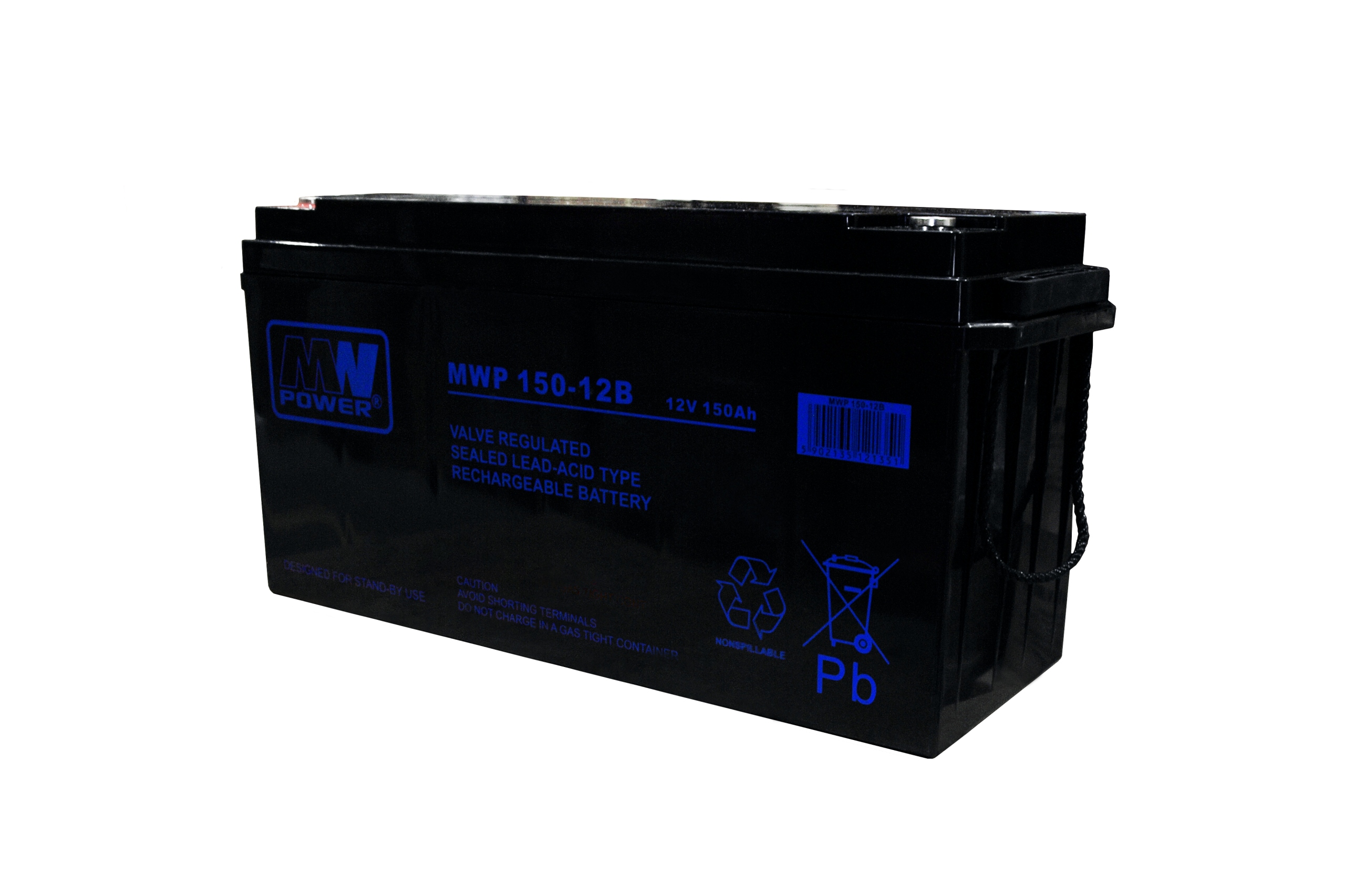 Mwp 150-12B: akumulátor Mwp 150-12B (Long Life, 12V-150Ah, Bolt M8)