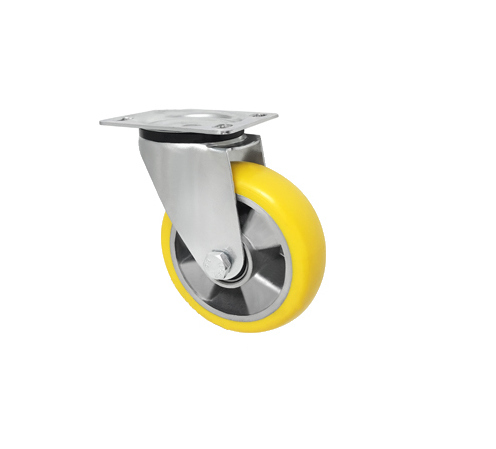 Hliníkovo-polyuretanové kolo, otočné pouzdro S125