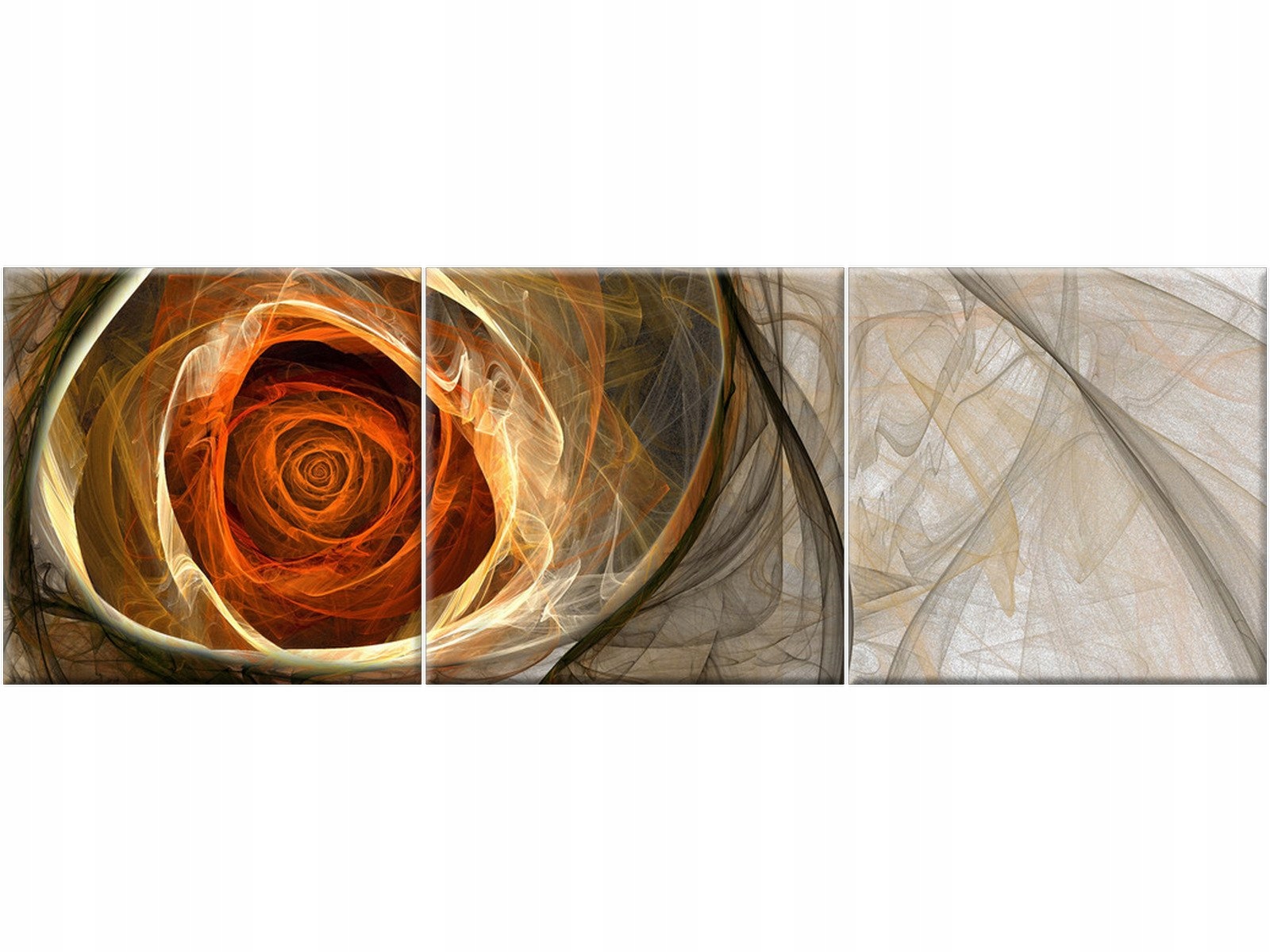 

Obraz na płótnie Tryptyk Róża 150x50 cm Abstrakcja