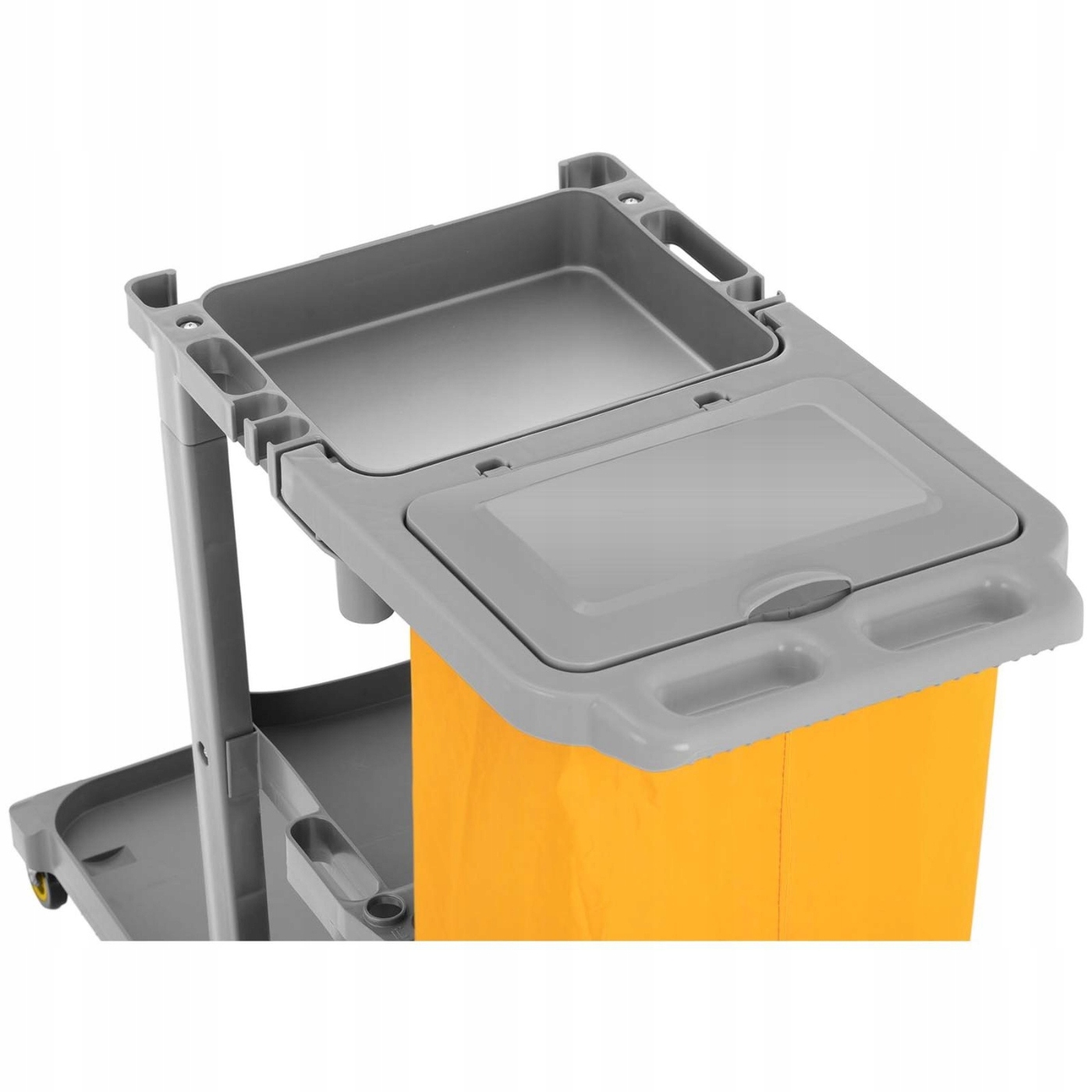 SOLIDNY WÓZEK SPRZĄTAJĄCY SERWISOWY 3 PÓŁKI SZARY Rodzaj wózka do sprzątania podłóg serwisowy