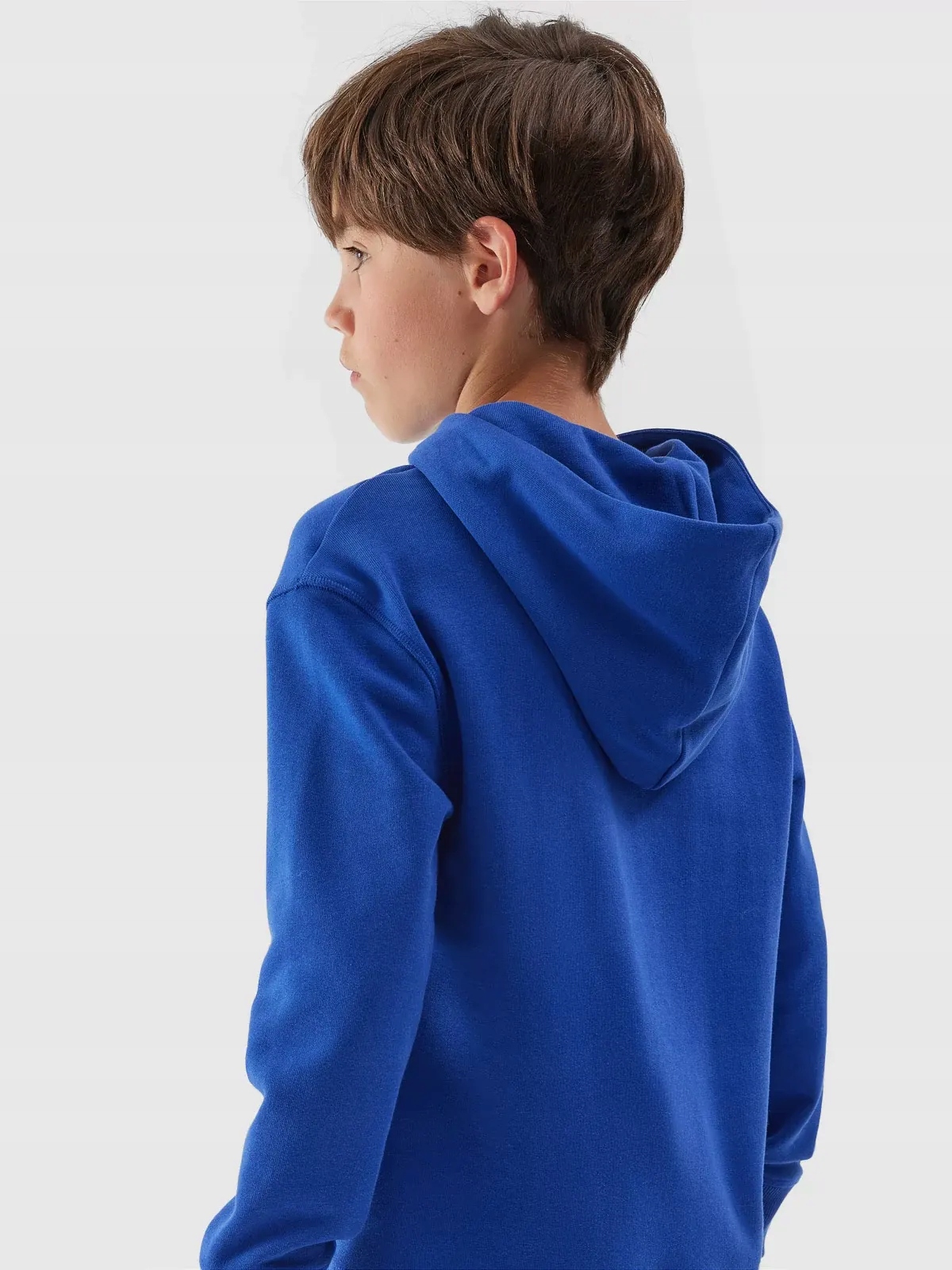 BLUZA CHŁOPIĘCA 4F DRESOWA Z KAPTUREM AW23M632 Kolor niebieski
