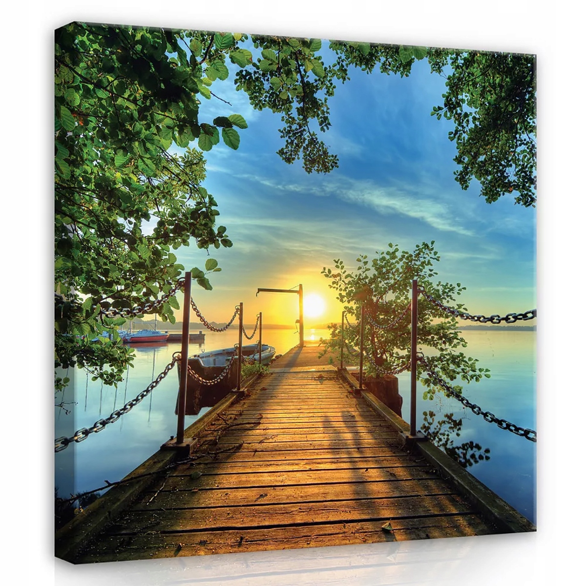 Obraz Na Plátně Canvas 80x80 Most Voda Slunce