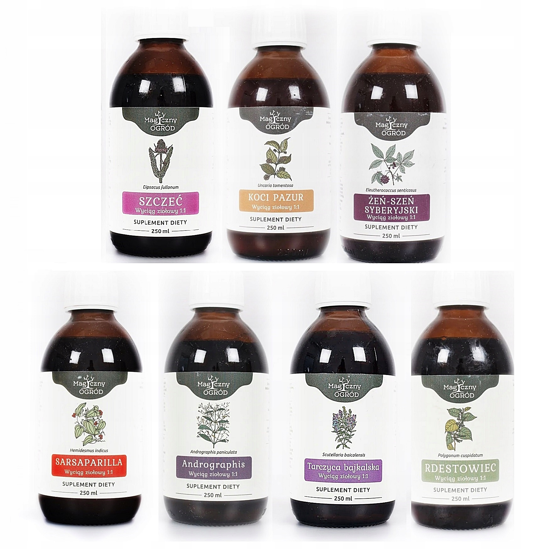 

Zestaw Nalewek Rozszerzony Protokół Buhner 7x250ml