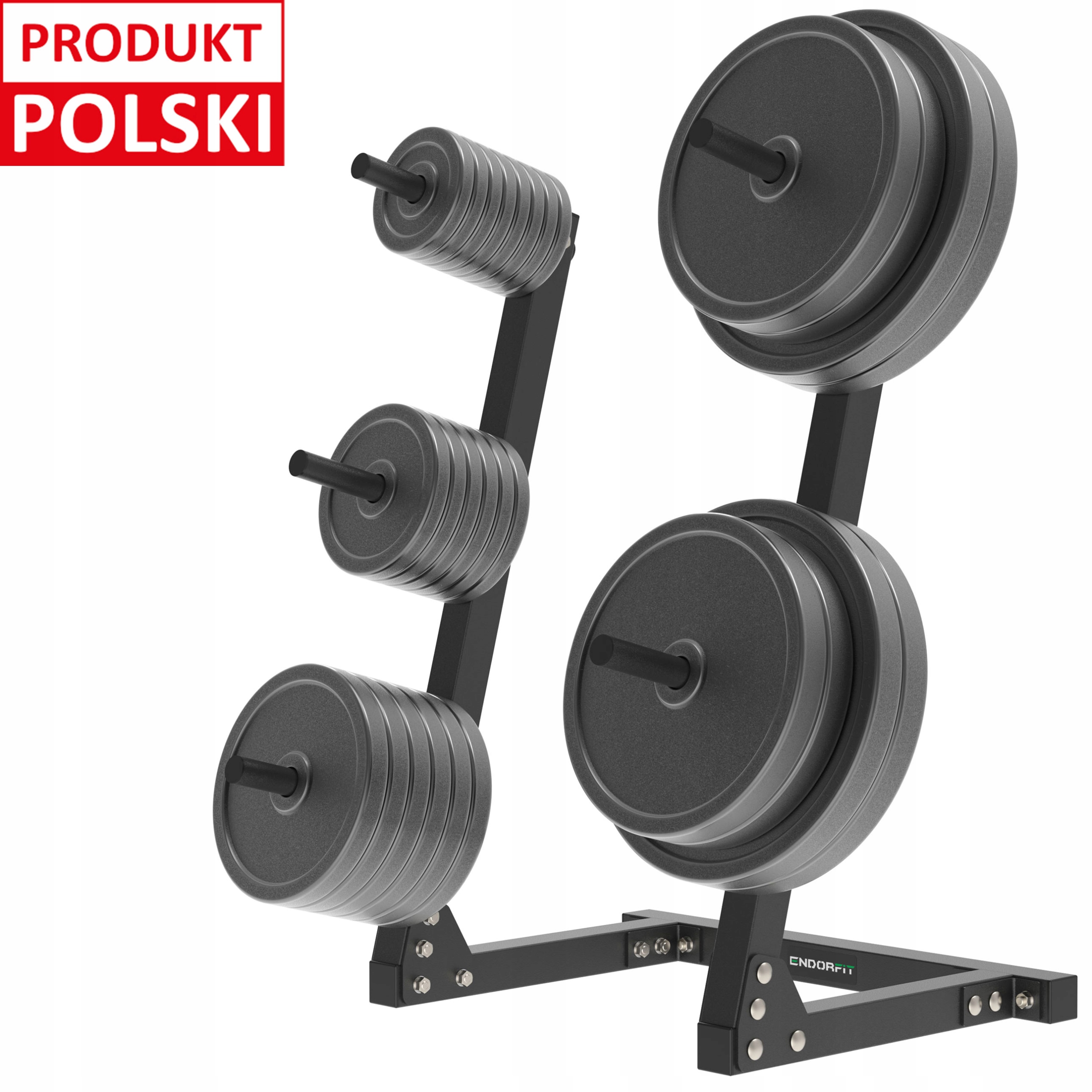Mocny Stojak na Obciążenia Talerze 320kg Endorfit