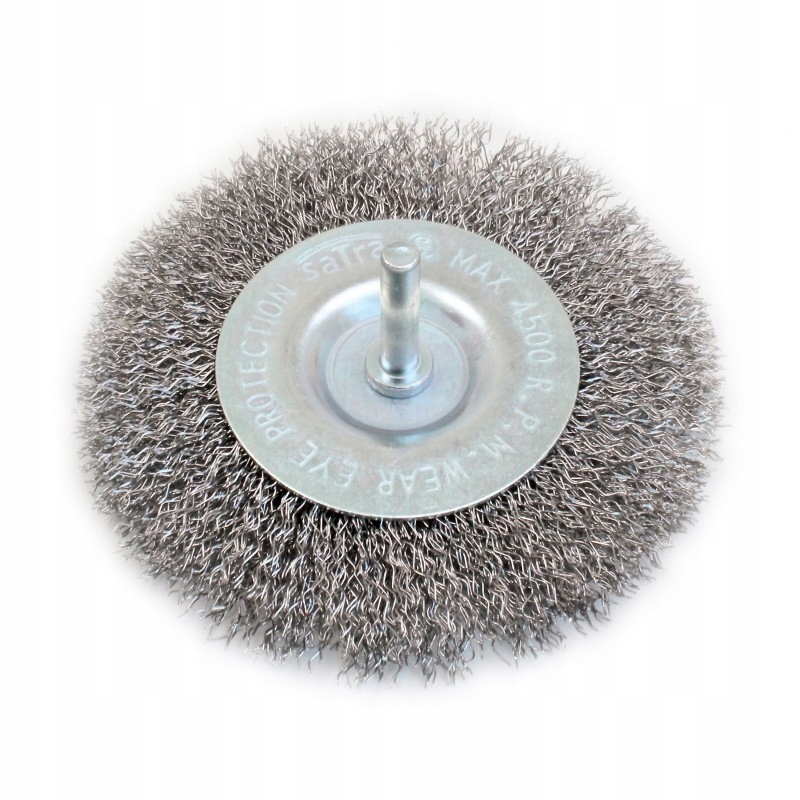 Szczotka Trzpieniowa Okrągła Z D. Falistym 100X6MM Satra S-100SB6