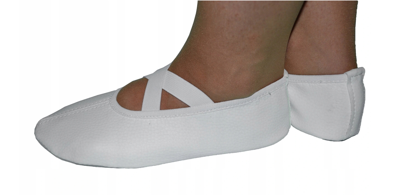 BALETKI BALERINKI TANIEC FITNESS RYTMIKA 30 BIAŁE Rozmiar (new) 30