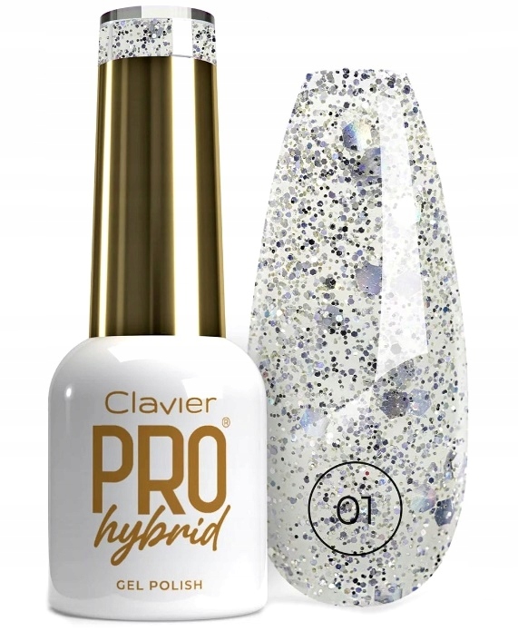 Lakier Hybrydowy Do Paznokci ProHybrid Gold Clavier 8 ml - 01