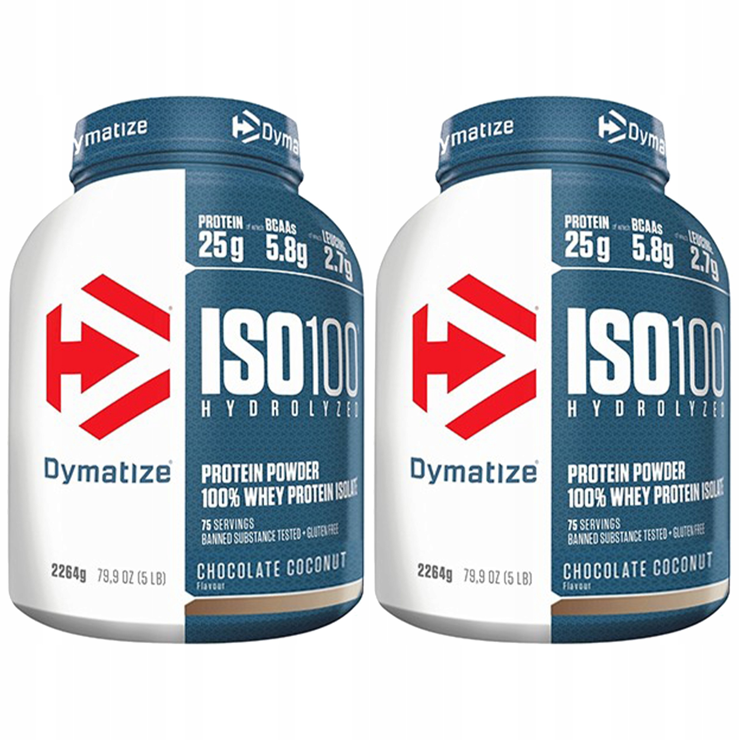 2x Dymatize Iso 100 2264g Protein Izolát Wpi