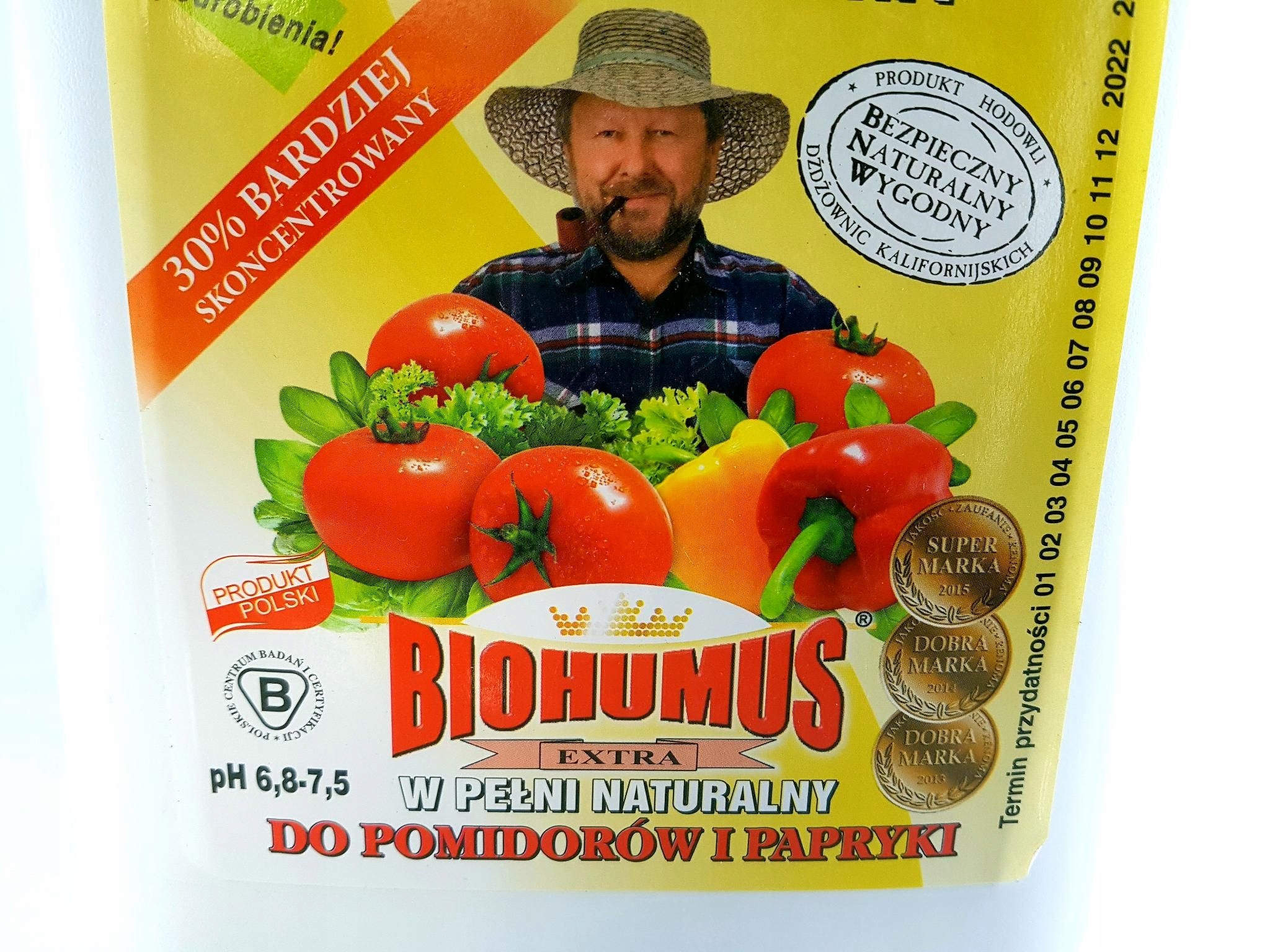 Biohumus NAWÓZ do pomidorów papryki 5L EKO BIO Kod producenta BIOHUMUS EXTRA NAWÓZ NATURAL