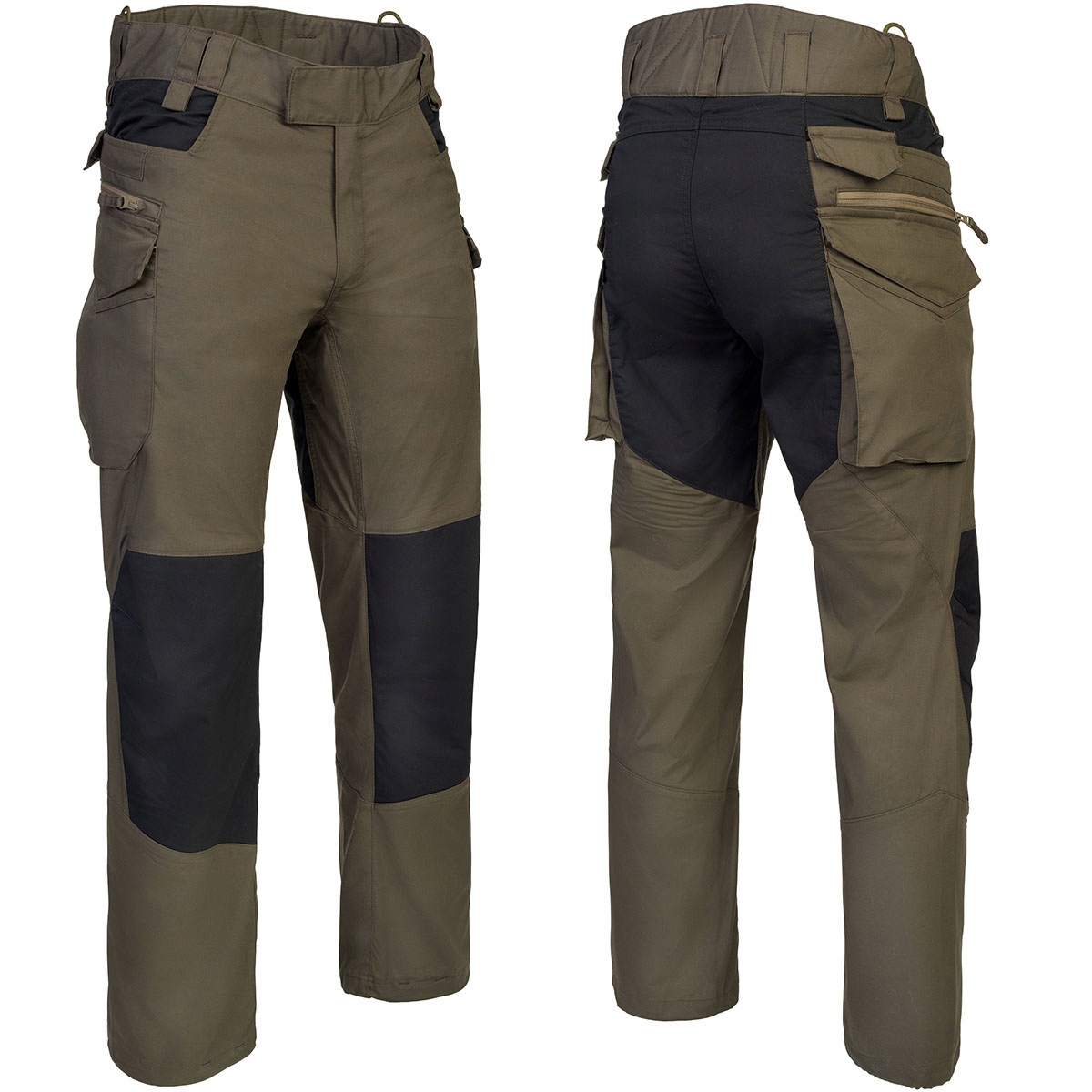 Helikon Trekkingové kalhoty Pánské bojovky Pilgrim Zelené Černé 3XL Long