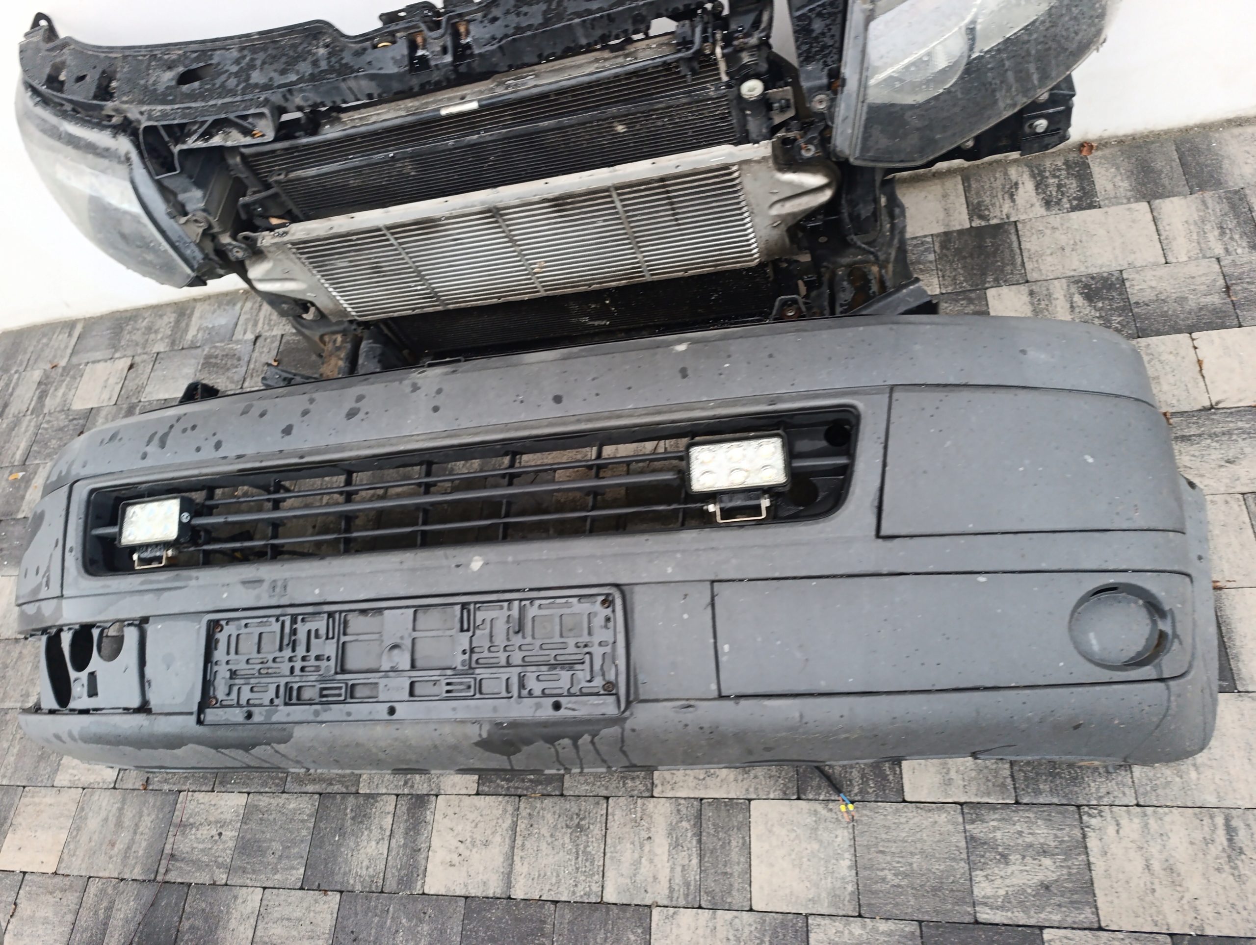 VW T5 LIFT complete front bonnet bumper support panel for radiators lights