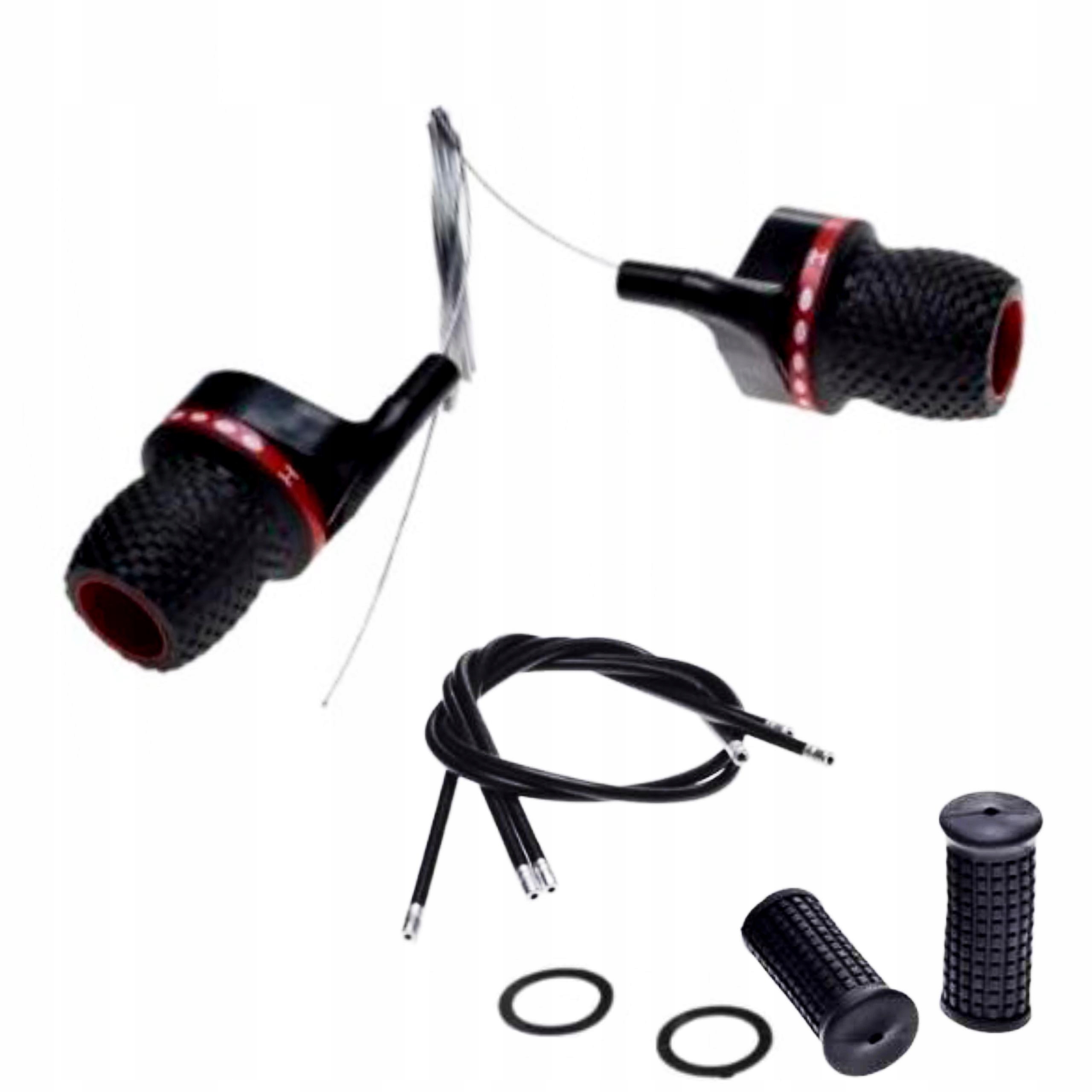 

Dźwignie Przerzutek Grip Shift 3X6 Linki Chwyty