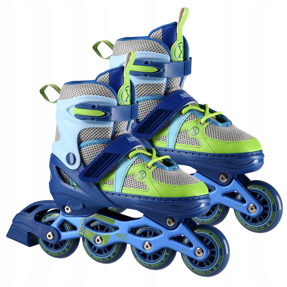 Brusle 2v1 Kolečkové Brusle s regulací Rekreační Pro Mládež Kaučuková kolečka 31-34