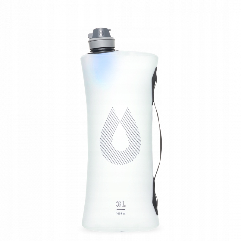 Nádoba na vodu Hydrapak Seeker+ 3L, Clear bílá