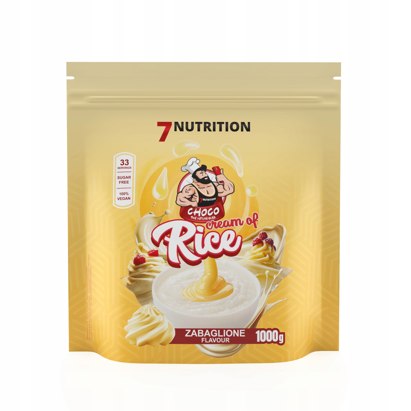 7NUTRITION Cream of Rice 1kg Zabaglione (Zabajone)