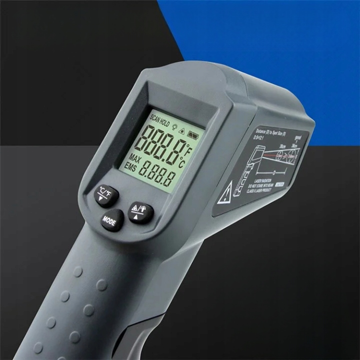 Termometr pirometr laserowy miernik temperatury na podczerwień -50 C 550 C Kod producenta Pirometr Termometr na podczerwień KM-550AH