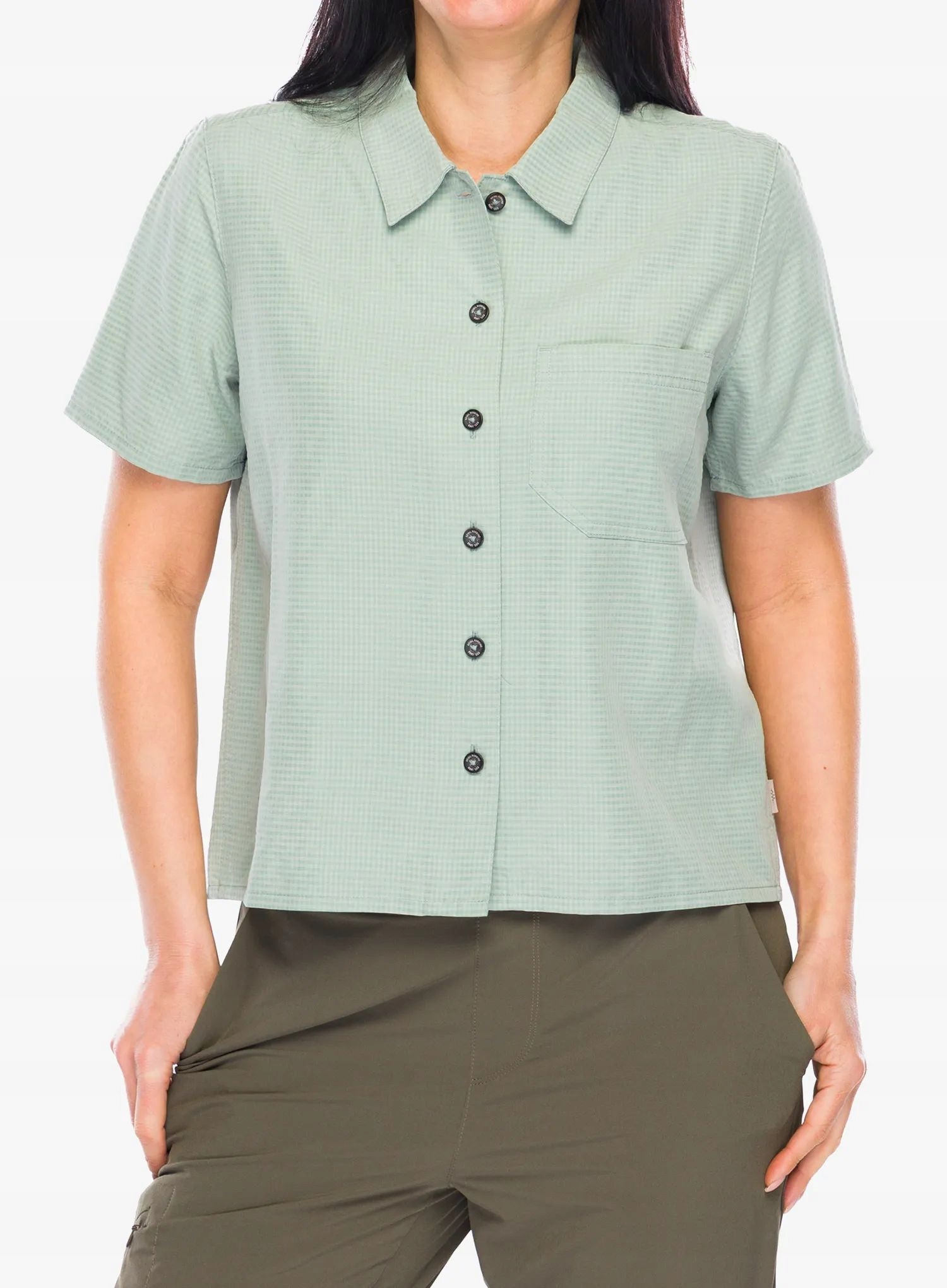 Dámská turistická košile Royal Robbins Desert Pucker S/s sage leaf L