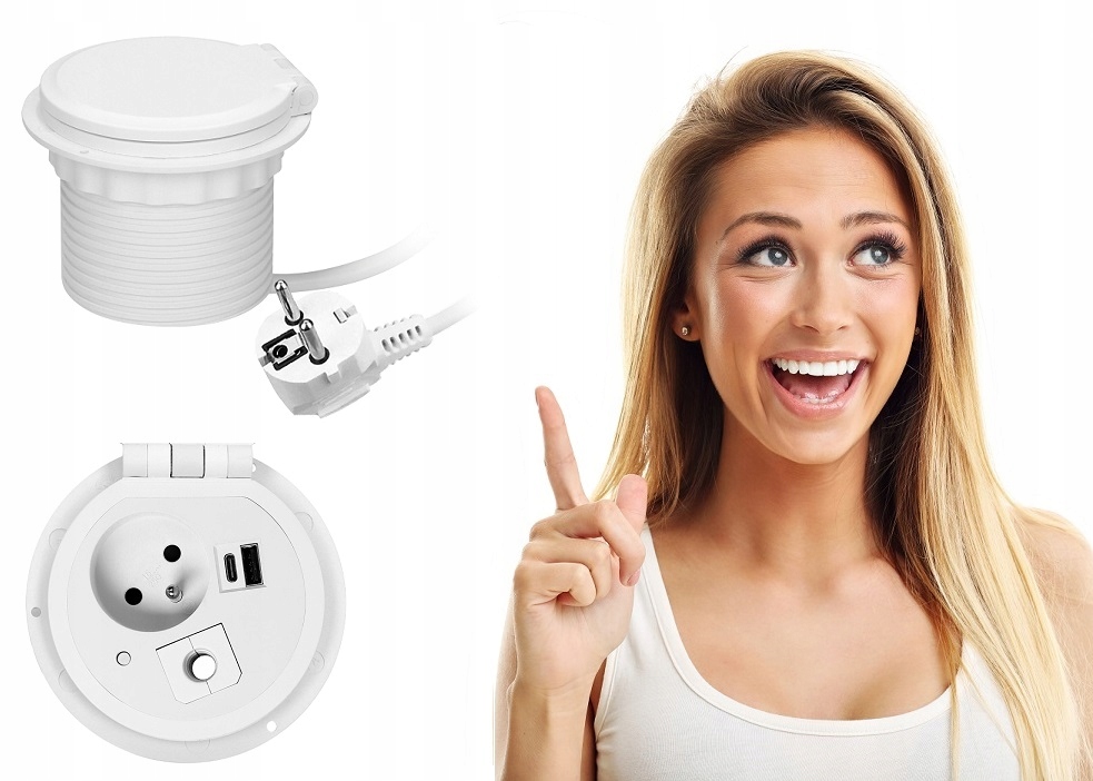 Zásuvka Zapuštěná Do Usb Desky, Indukční Nabíječka