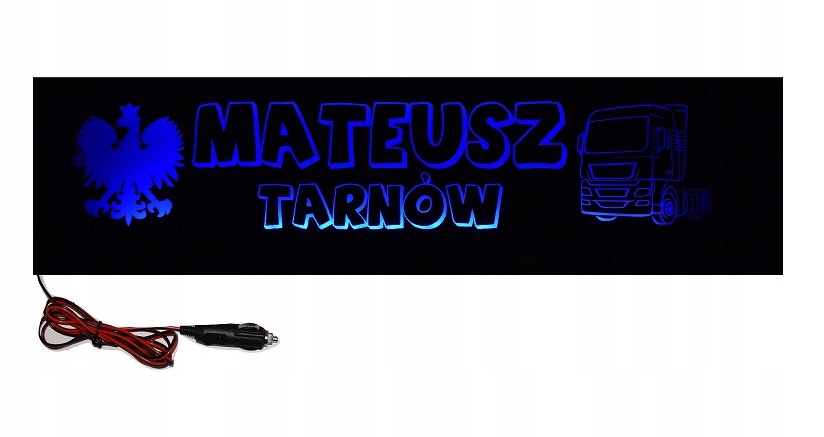 Tablica tabliczka Led imienna Tir Bus Lkw 24V