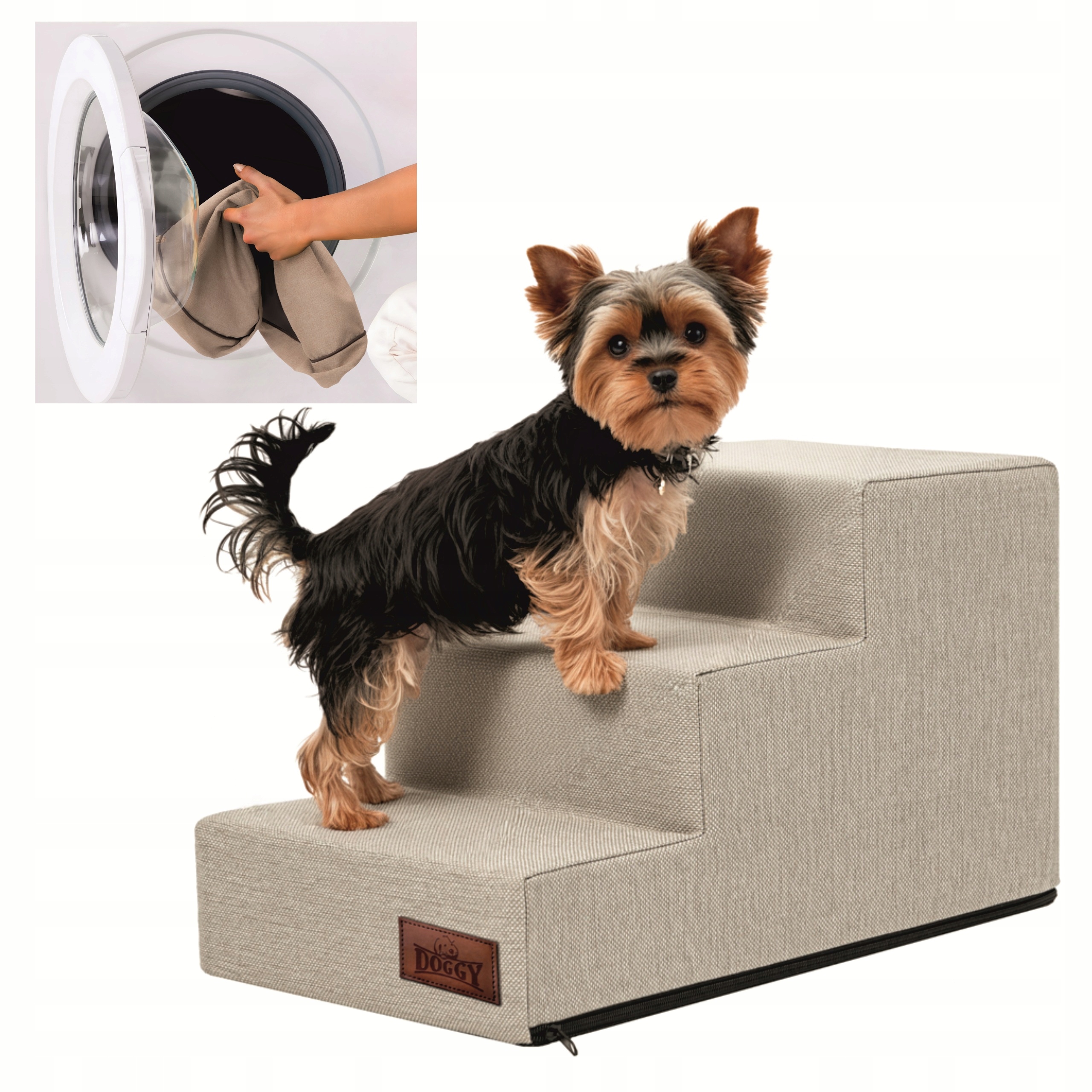 Levně Schody pro psa, schody pro psa nebo kočku Rampa Plošina 3 stupně, malé 30 cm