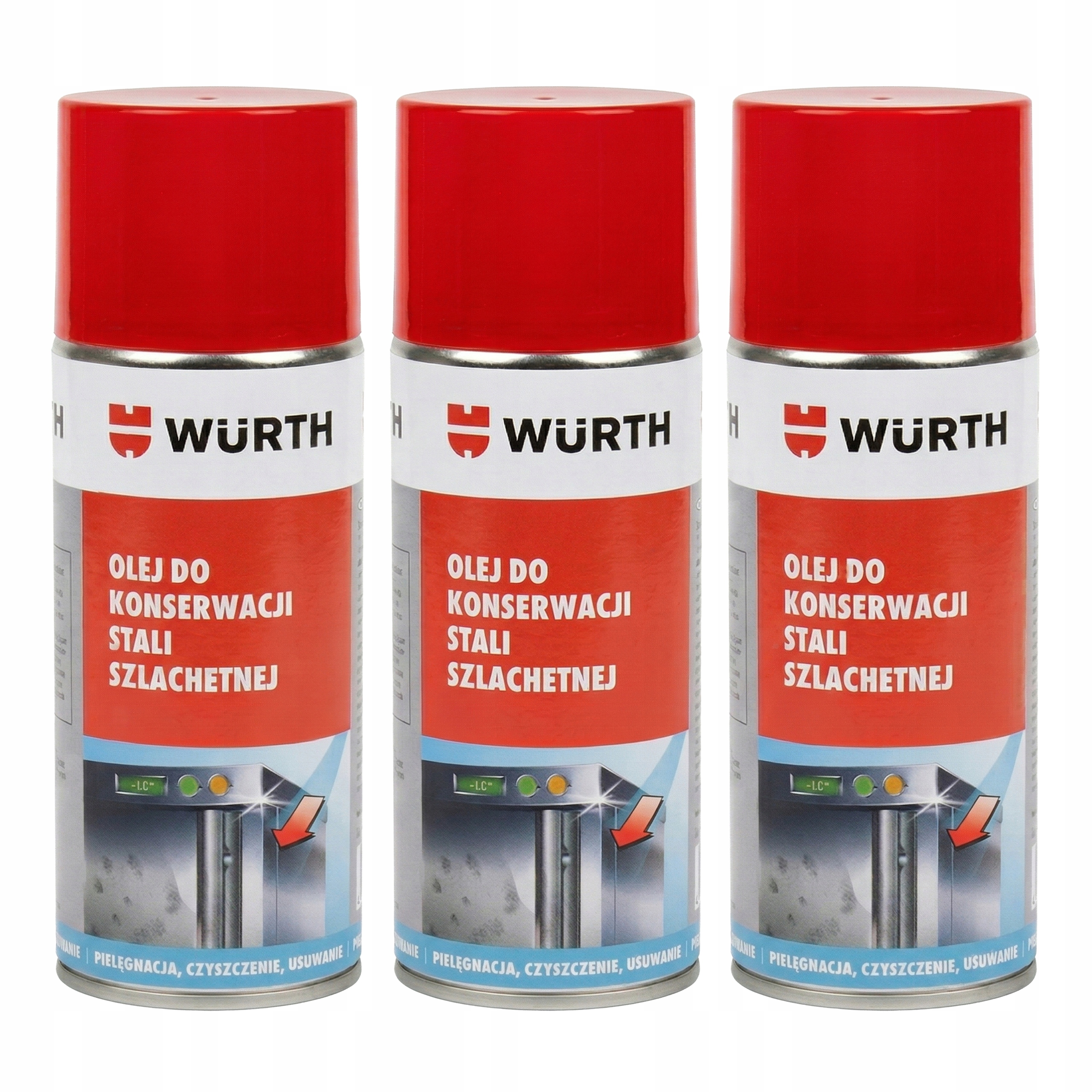Wurth Olej pro údržbu a péči o nerezovou ocel Inox 400 ml 3 ks