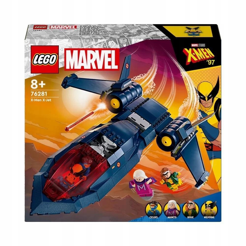 Lego Hrdinové 76281 Tryskáč X-men, Lego