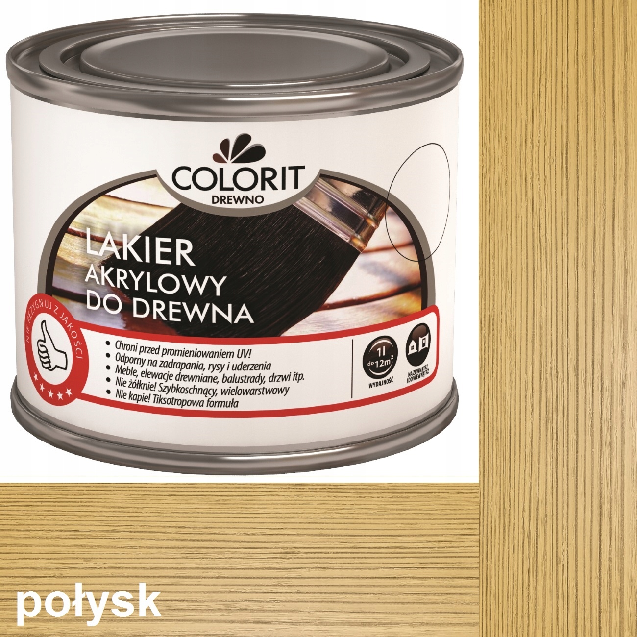 

Lakier Akrylowy Do Drewna Colorit 0,75 l Połysk