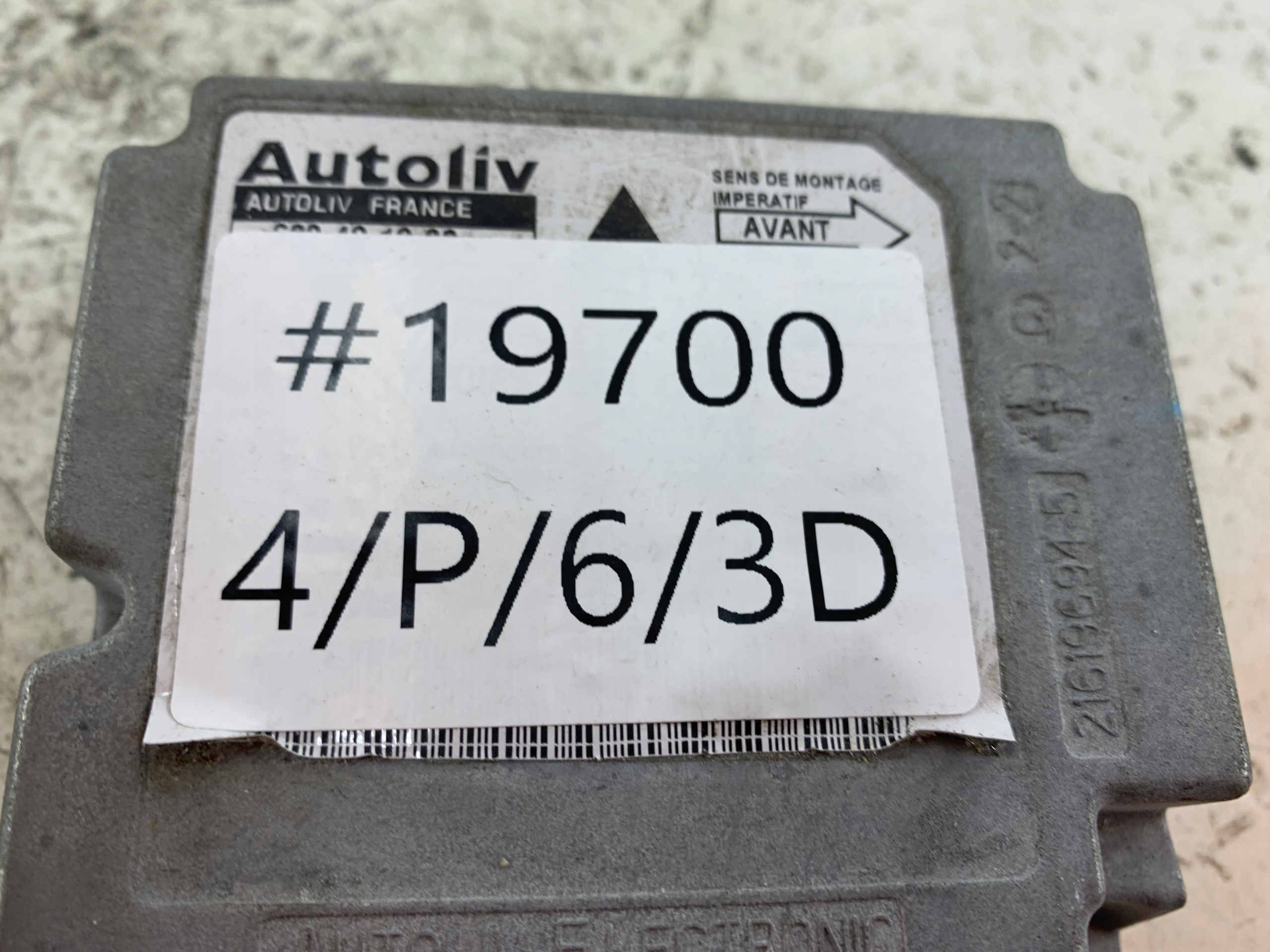 CITROEN C5 e LIFT SENSOR airbag modulo 9658177080
