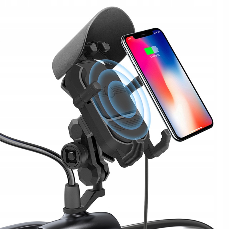 

Motocyklowy Uchwyt Ładowarka Antywibracyjny 15W Qi