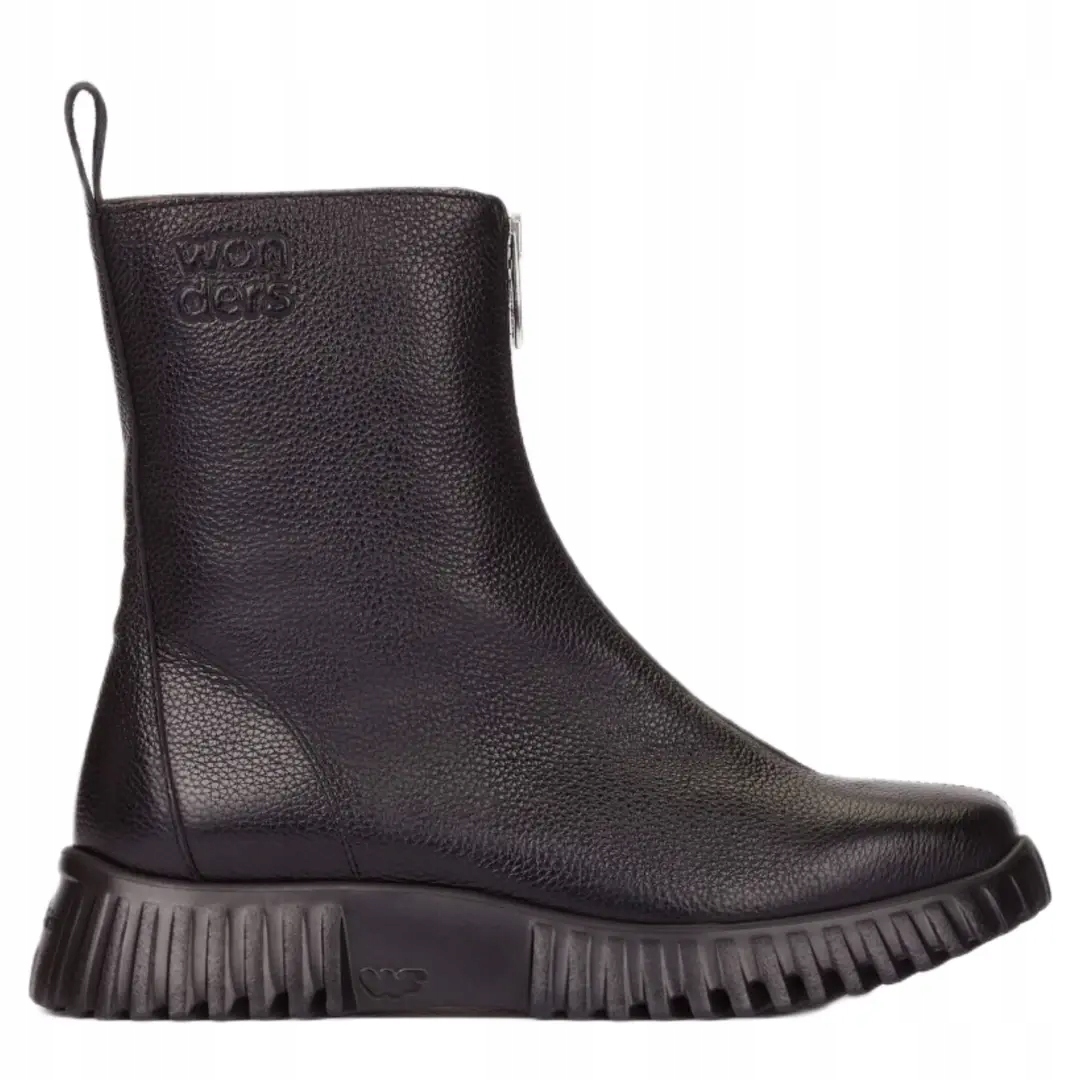 Dámské kotníkové boty Wonders A-4403 v negro barvě 40, černé