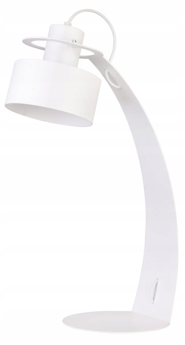 Moderná dekoratívna loftová stolová lampa s bielym reflektorom Sigma